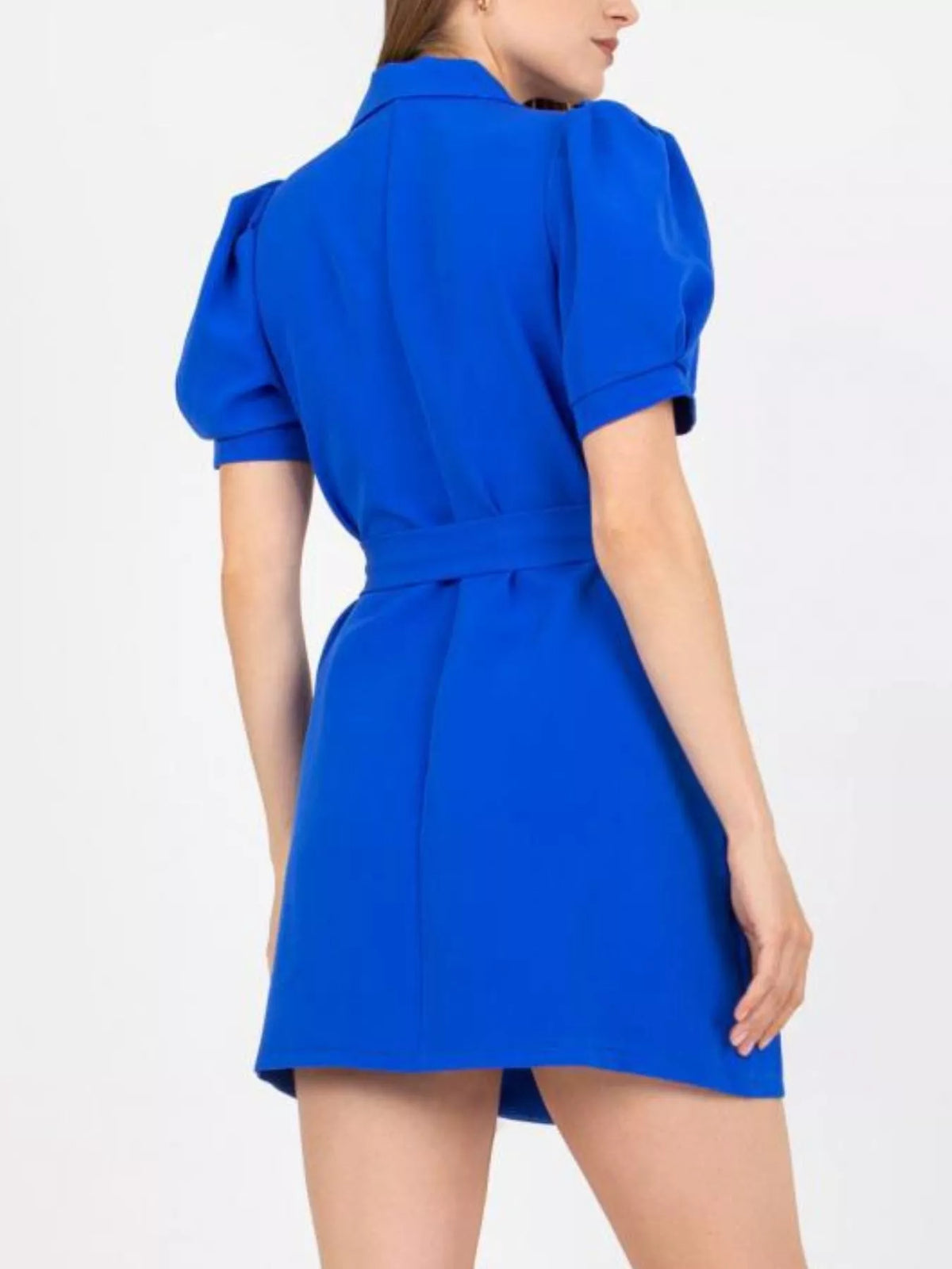 Blazer Style Tie Waist Mini Dress - Lilixa.store