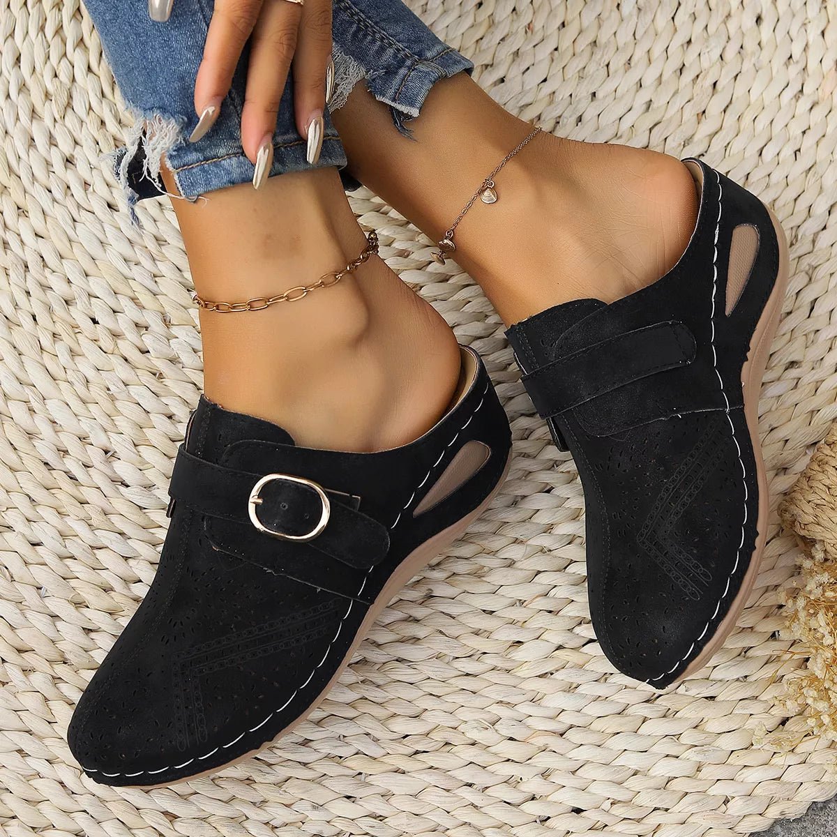 Casual Buckle Slip-Ons, view 3