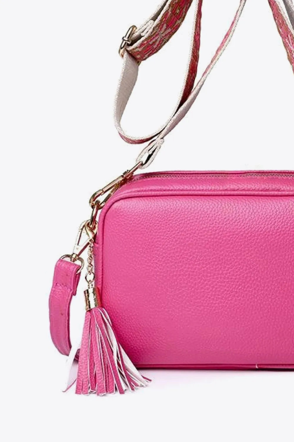 PU Leather Tassel Crossbody Bag - Lilixa.store