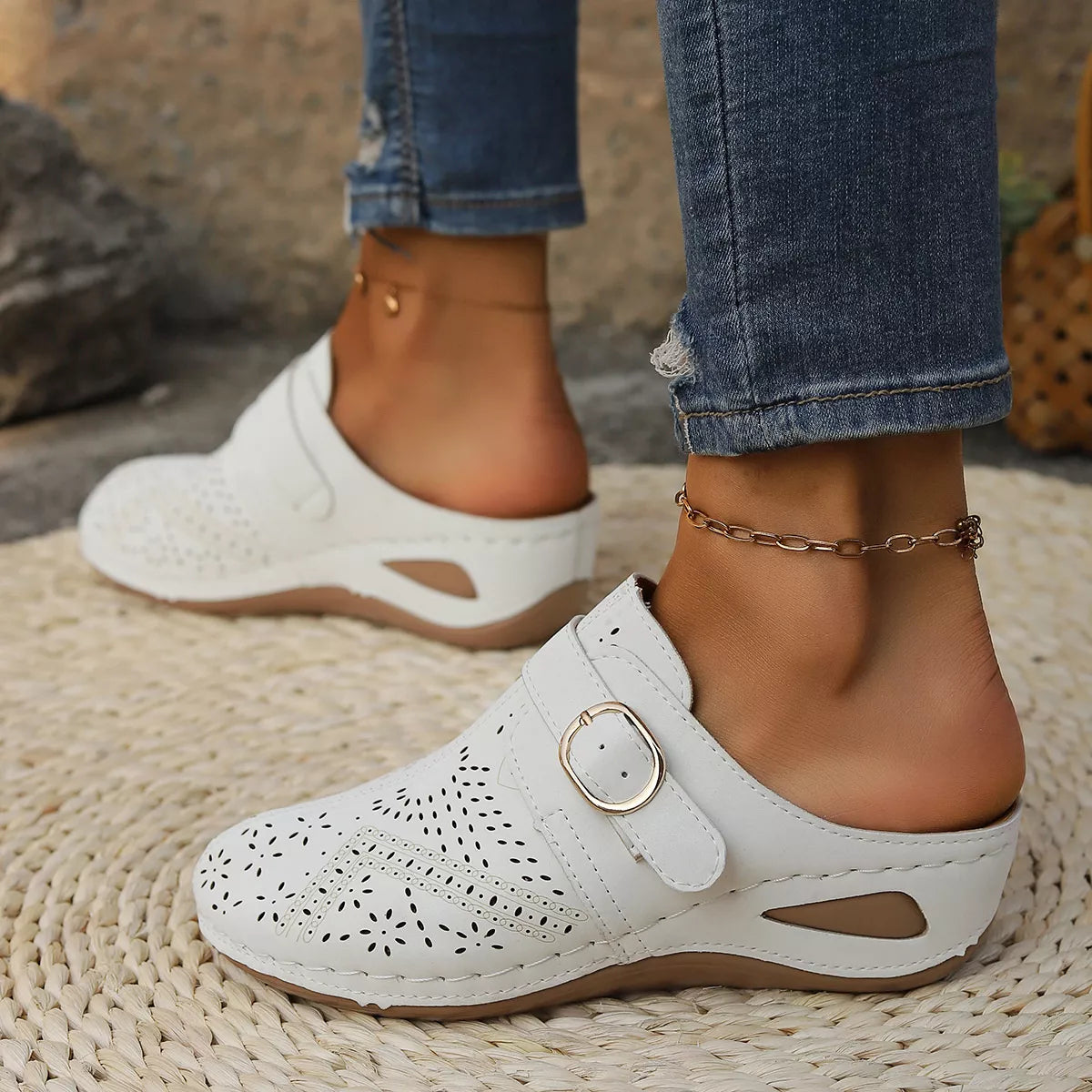 Casual Buckle Slip-Ons, view 9