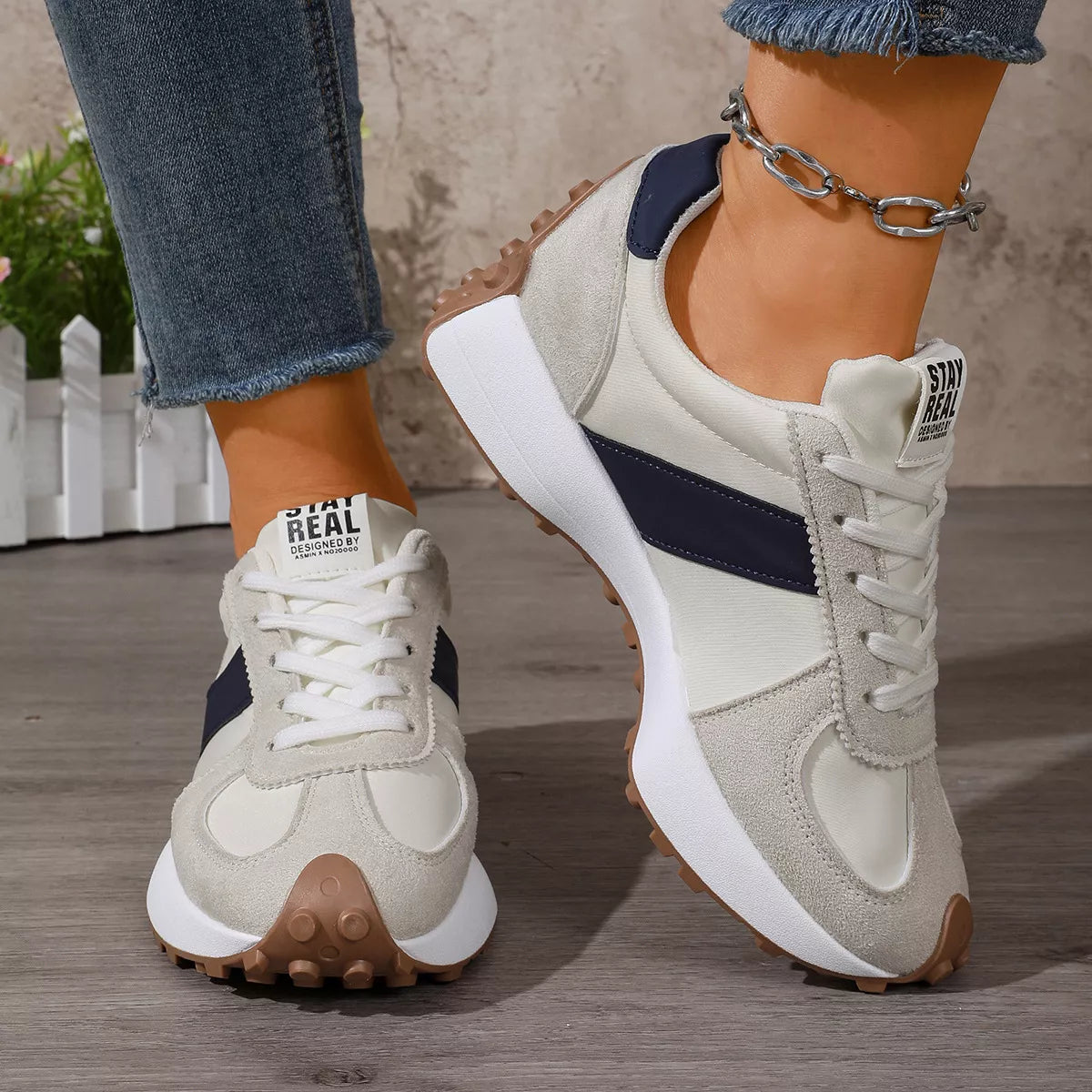 Round Toe Flats Sneakers - Lilixa.store