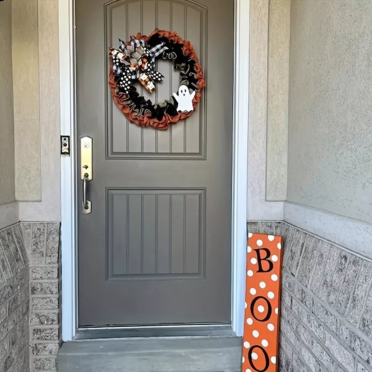 Halloween Decorative Ghost Wreath - Lilixa.store