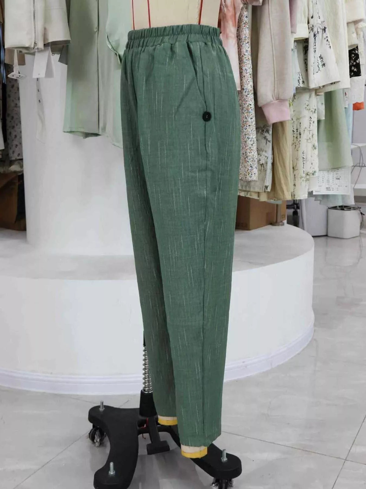 Loose Fit Cropped Pants, view 9