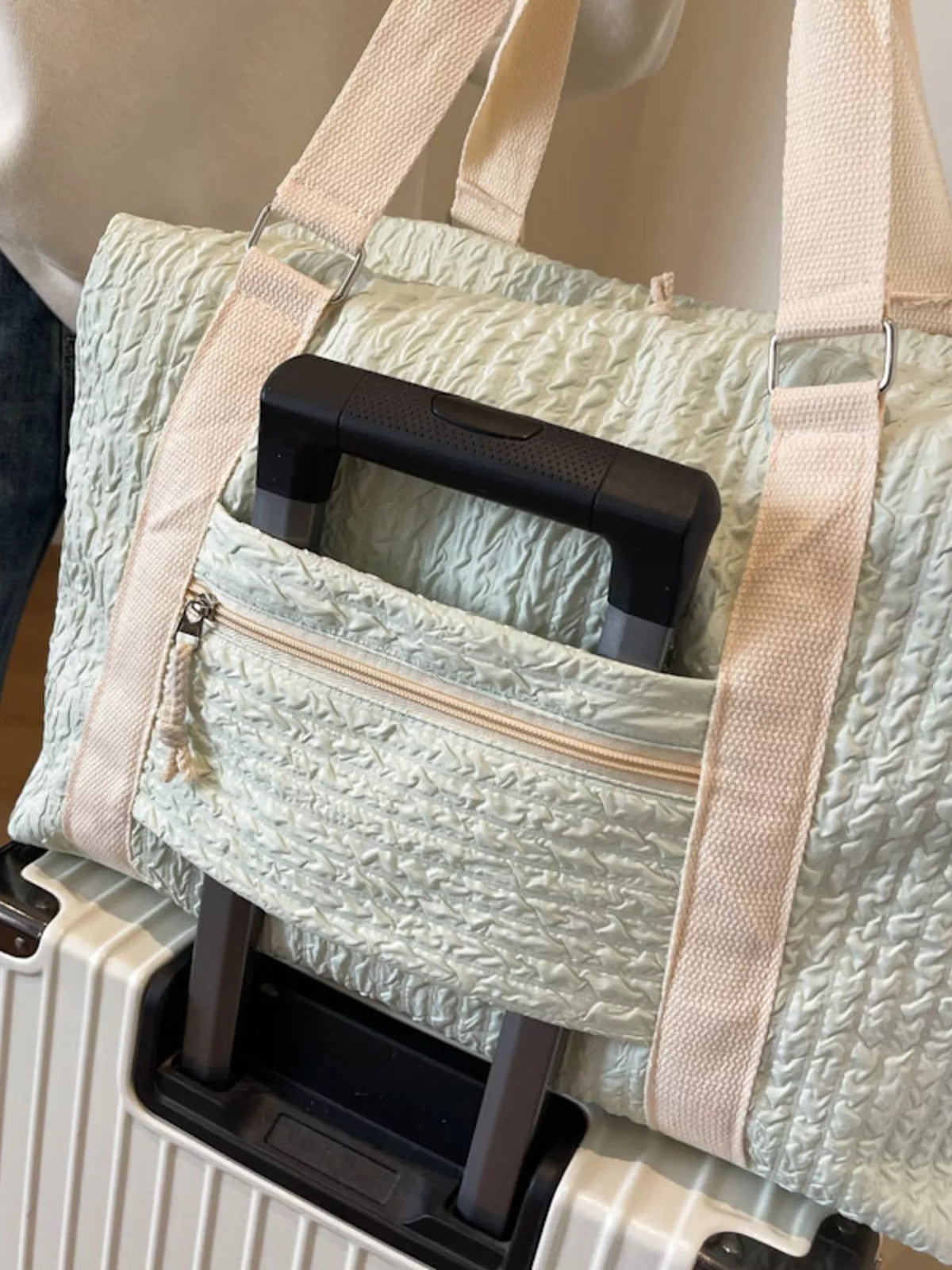 Texture Travel Bag with Adjustable Strap - Lilixa.store