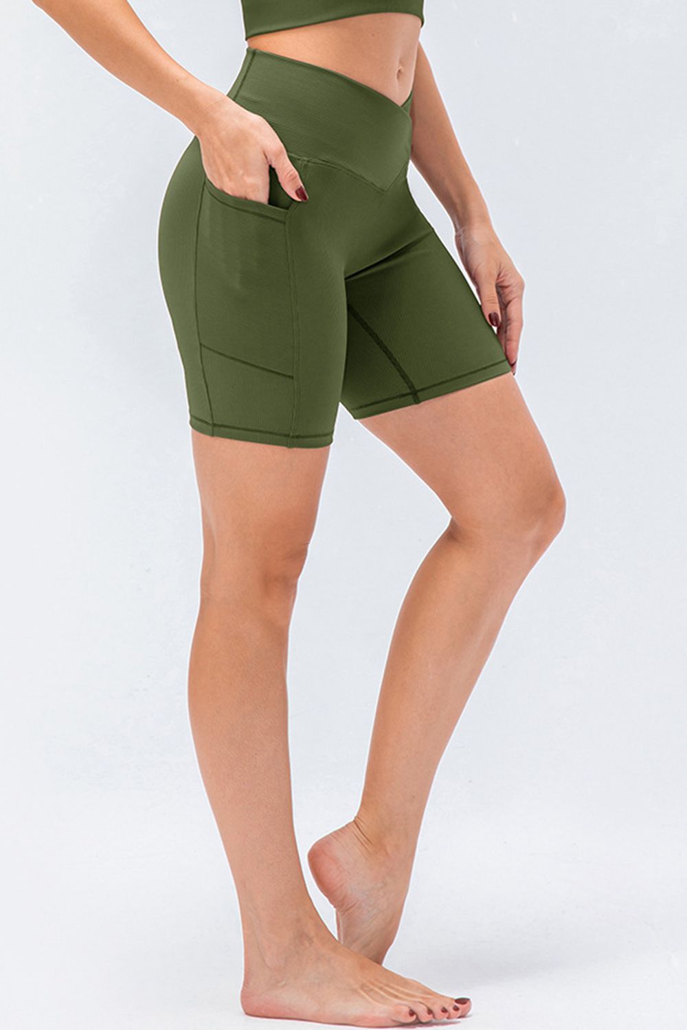 Slim Fit V-Waistband Sports Shorts - Lilixa.store