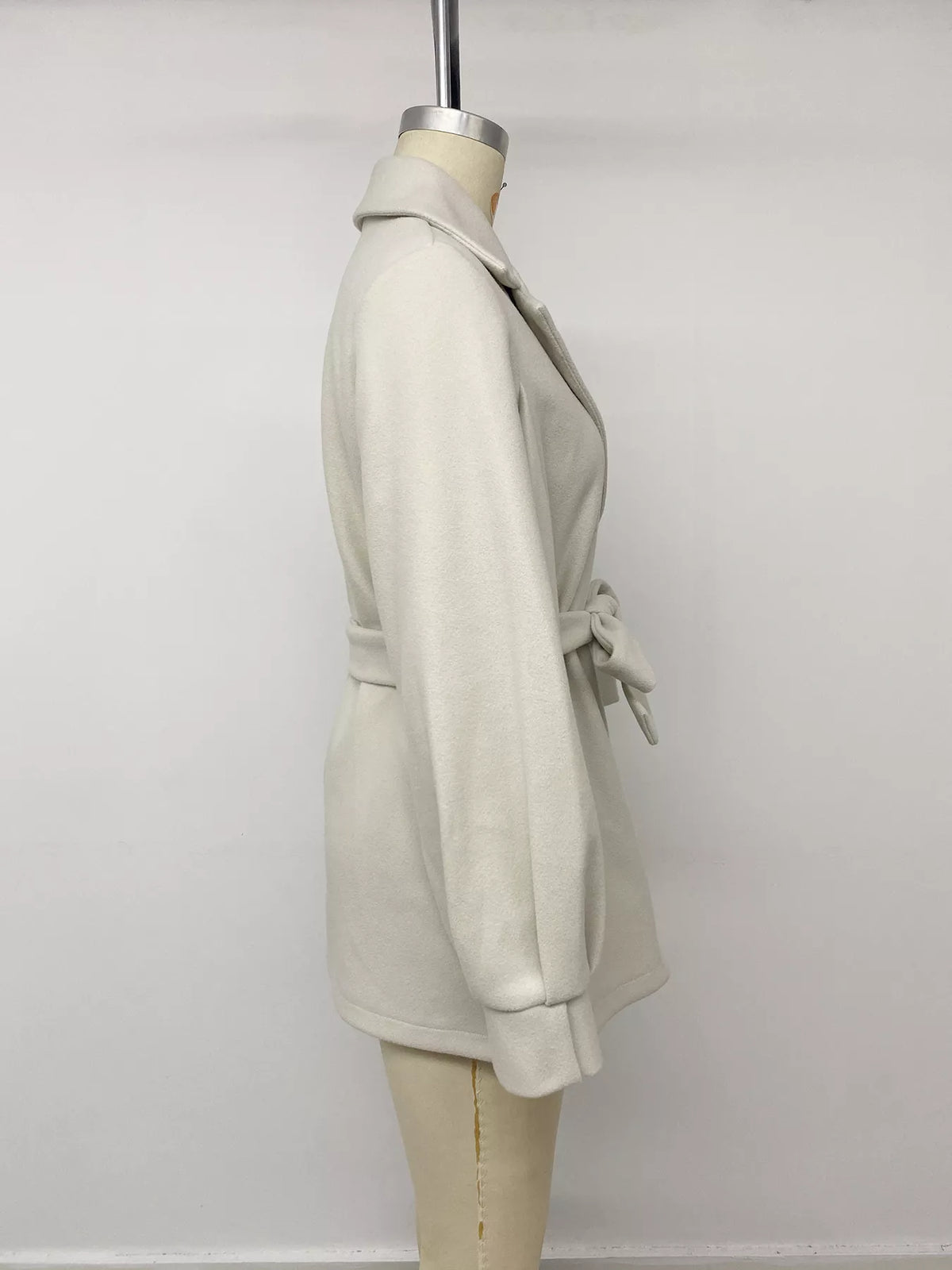 Lapel Collar Button Up Outerwear - Lilixa.store