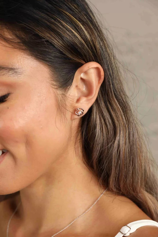 Adored Moissanite Flower 925 Sterling Silver Earrings - Lilixa.store
