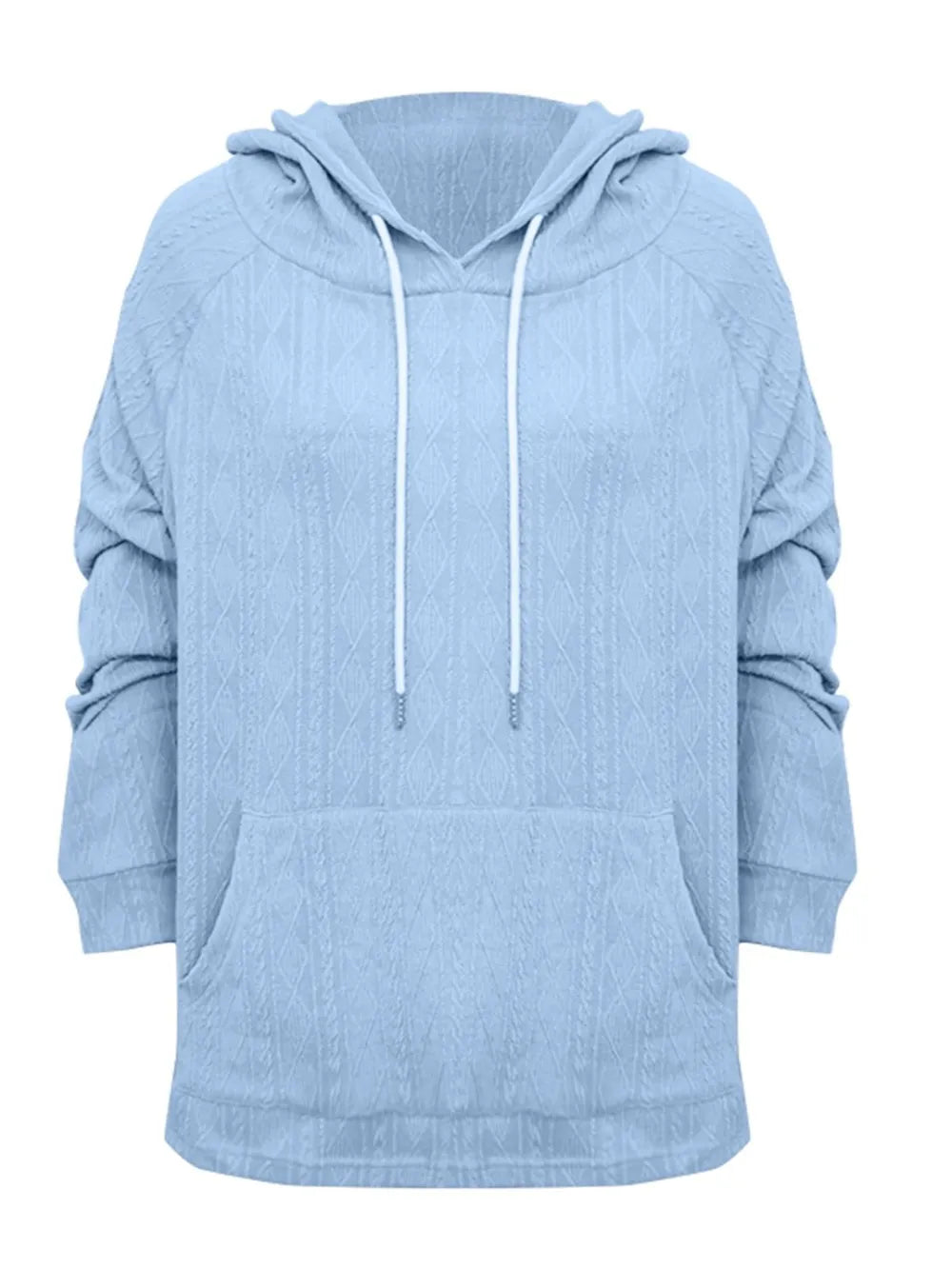 Full Size Drawstring Long Sleeve Hoodie - Lilixa.store