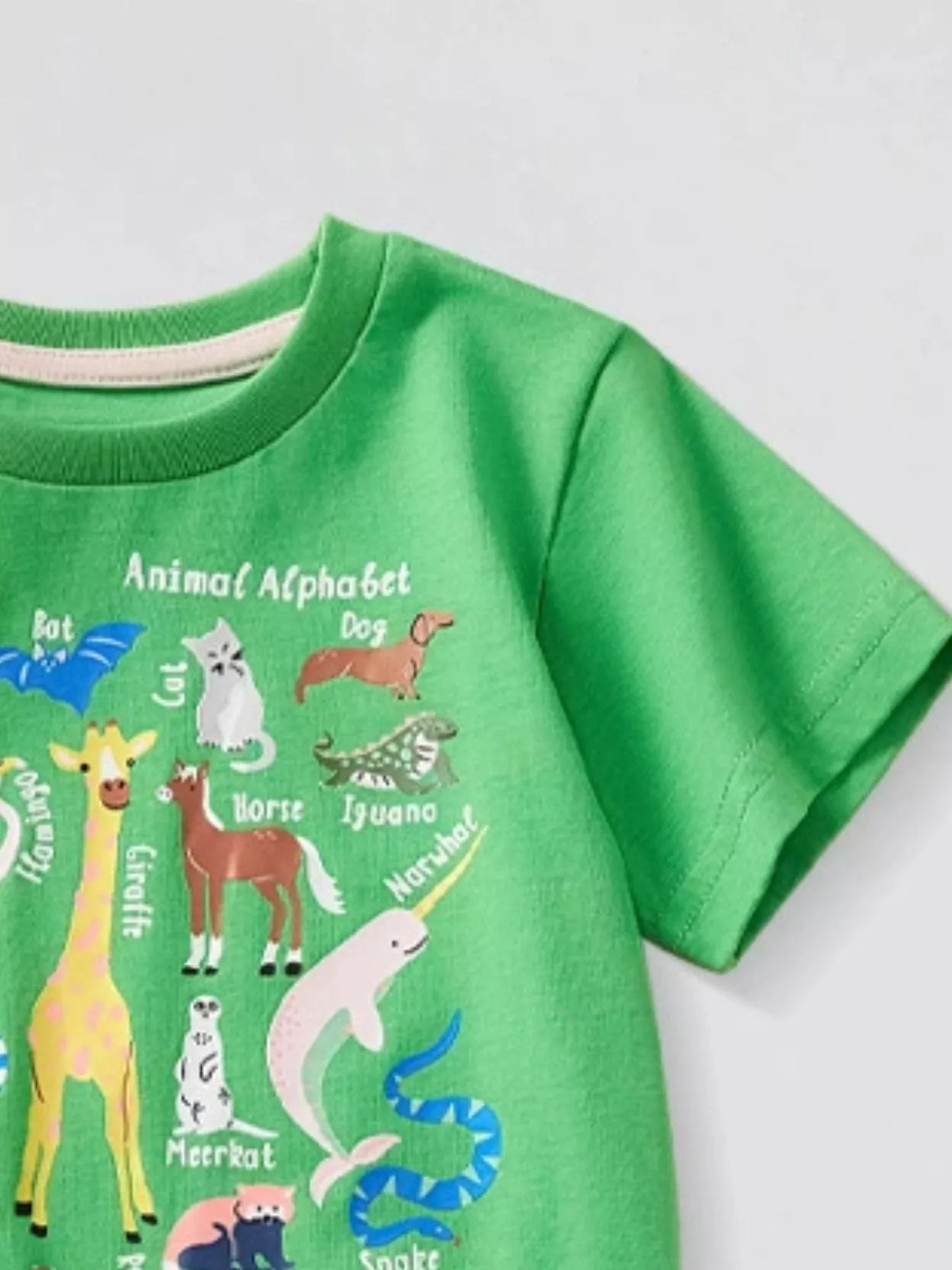 Children's Animal Graphic Short Sleeve T-Shirt - Lilixa.store