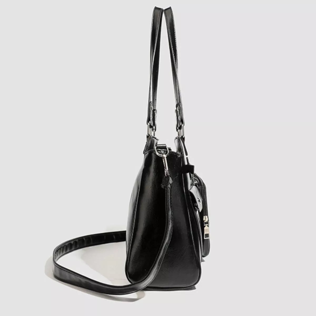 Multi-Pocket Clear Window Shoulder Bag
