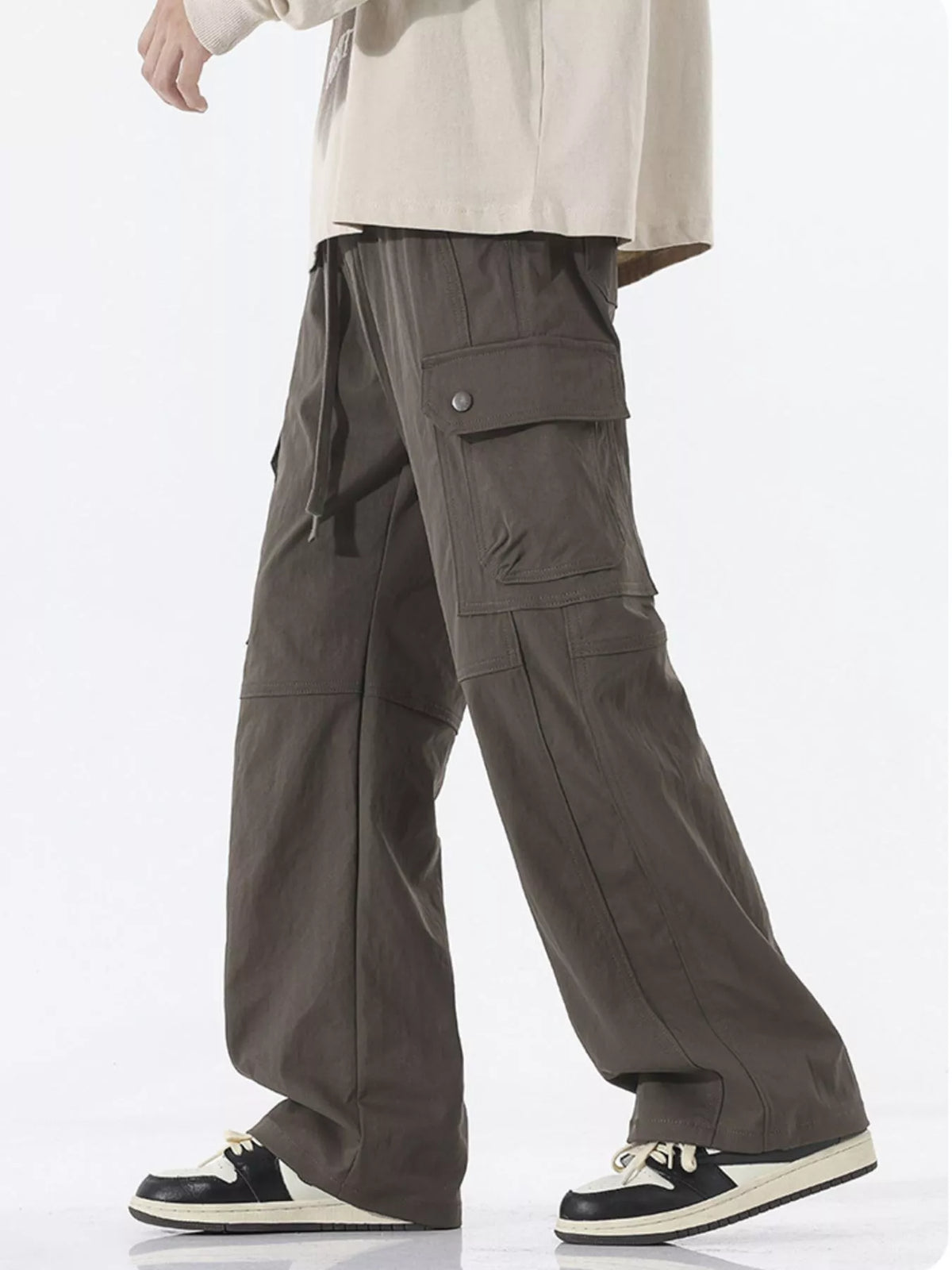 Men's Full Size Multi-Pocket Cargo Utility Pants Plus Size