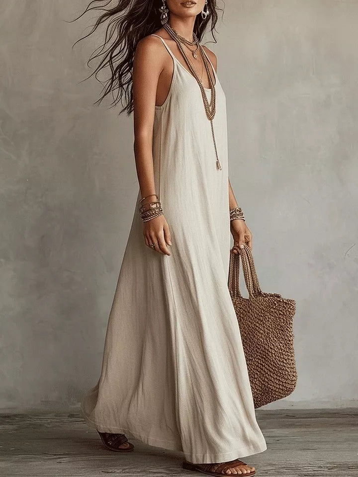 Spaghetti Strap Maxi Dress - Lilixa.store