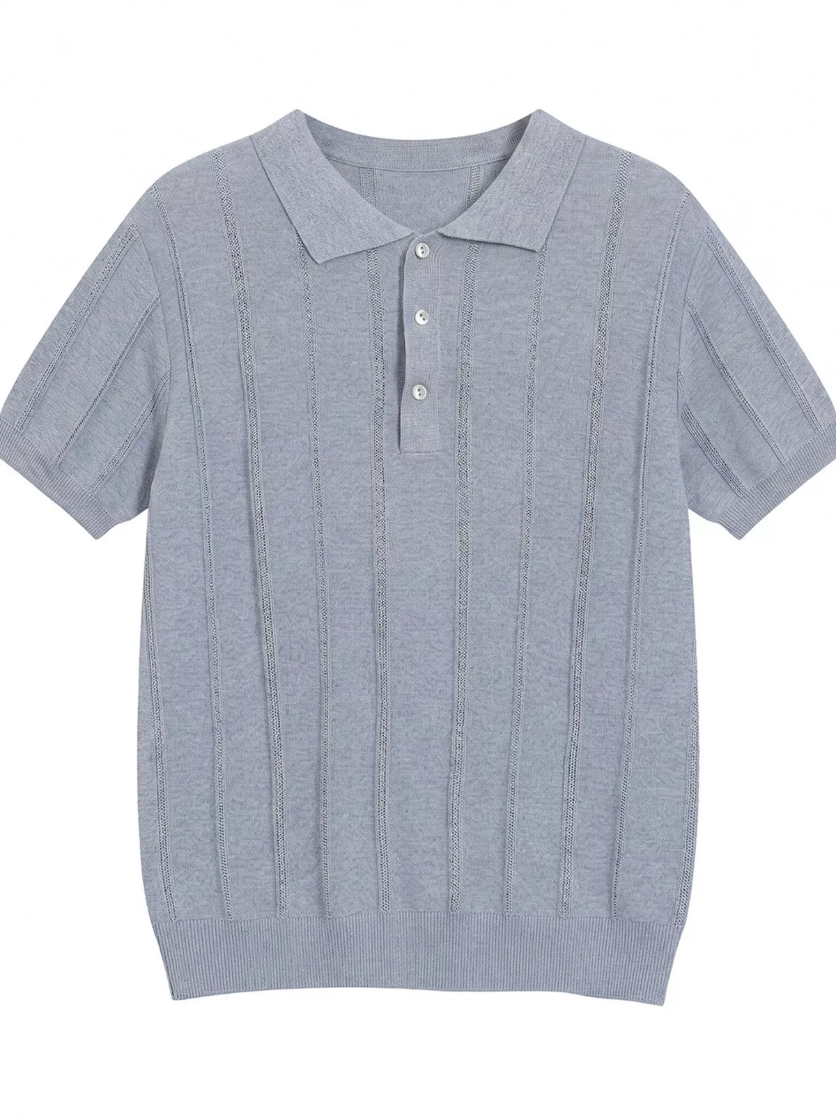Men's Button Detail Short Sleeve Polo