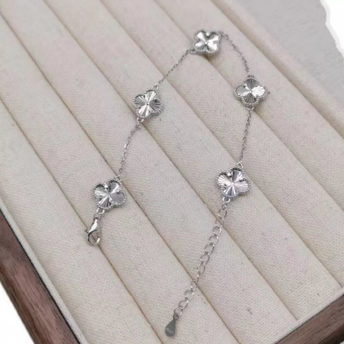 925 Sterling Silver Chain Four Leaf Clover Bracelet - Lilixa.store