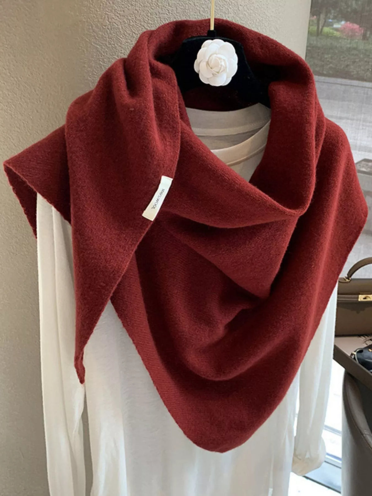 100% Wool Knit Scarf Shawl - Lilixa.store