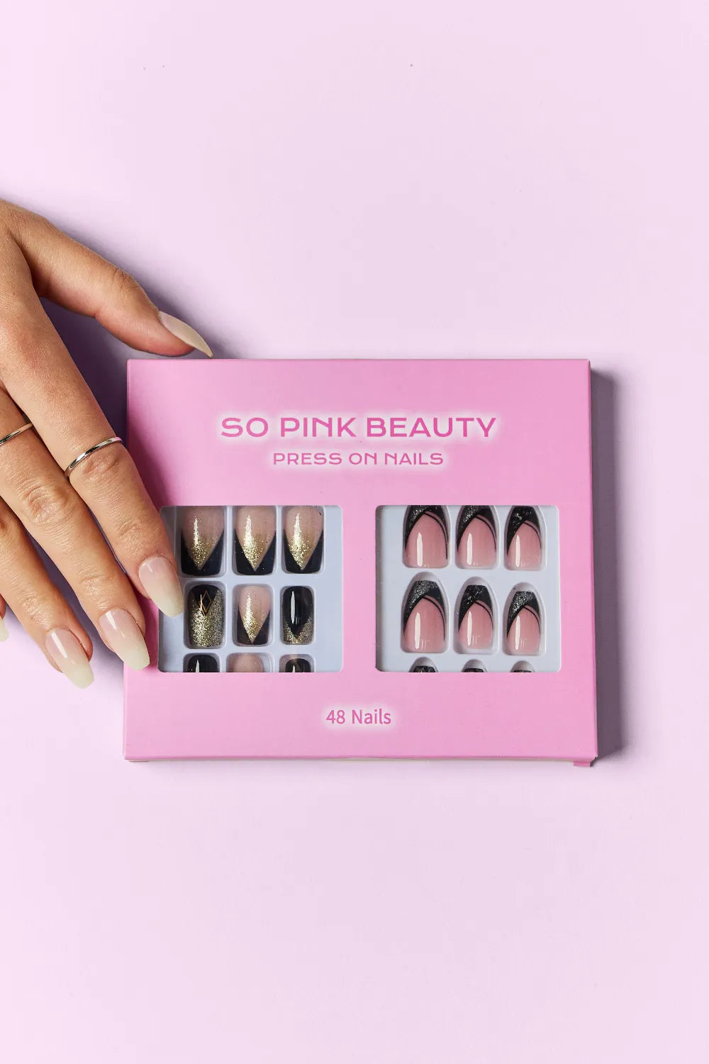 SO PINK BEAUTY Press On Nails 2 Packs - Lilixa.store