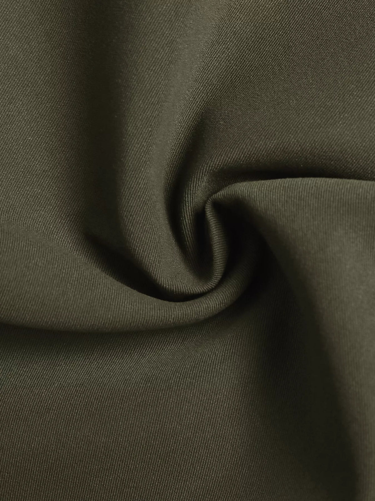 Contrast Collar Button Up Coat in Green, view 11