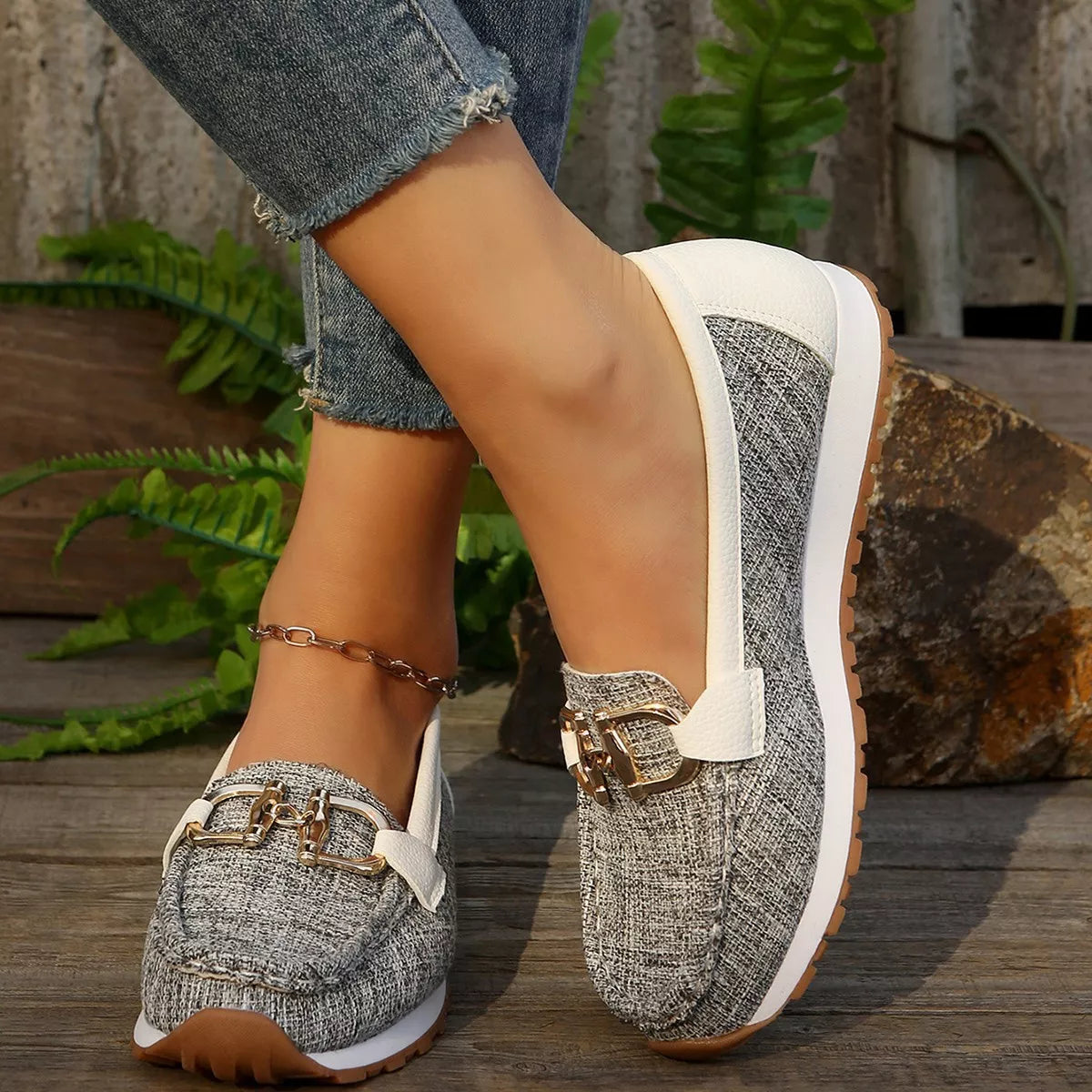 Round Toe Slip-Ons - Lilixa.store