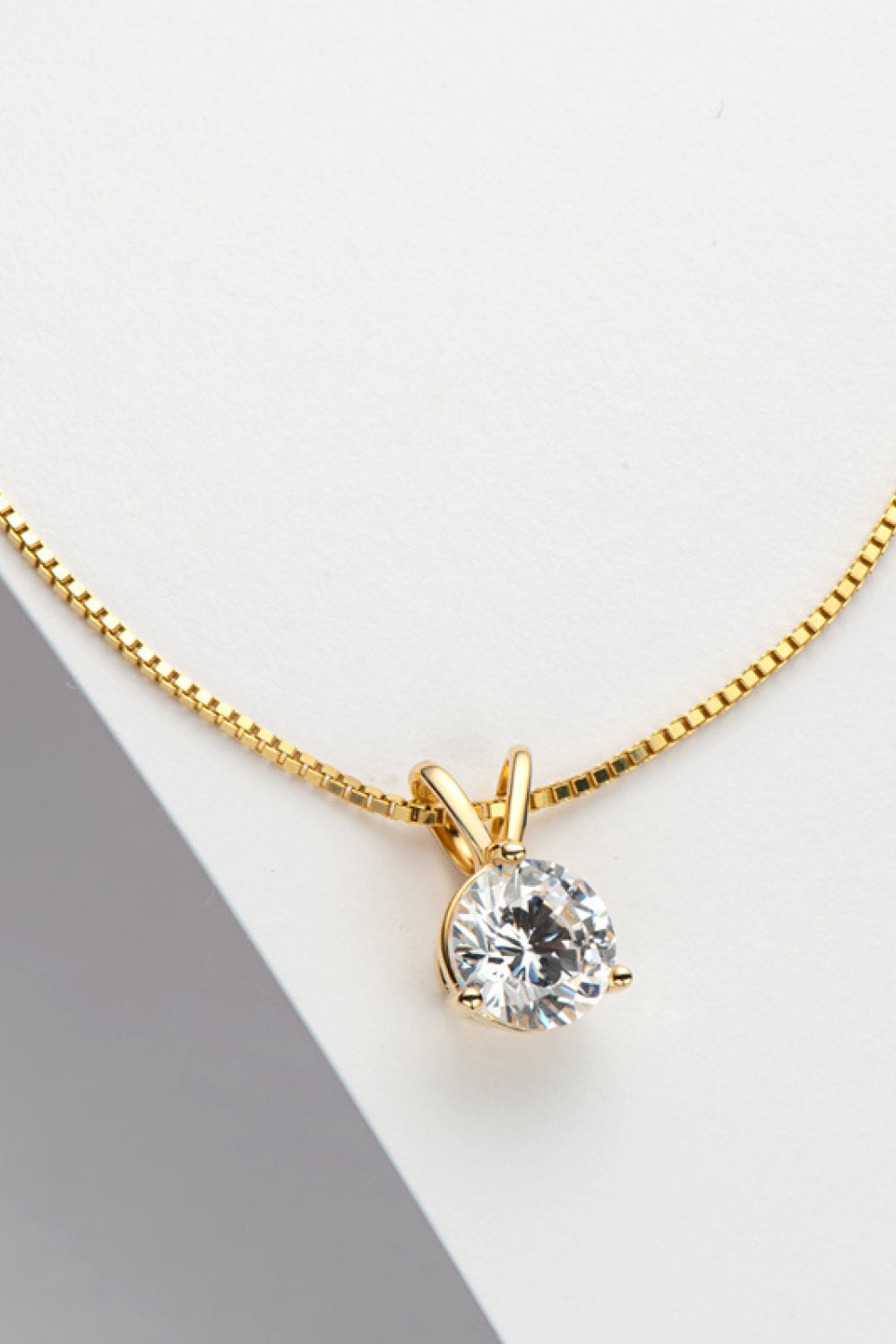 Adored Show Off 1 Carat Moissanite Pendant Necklace, view 3