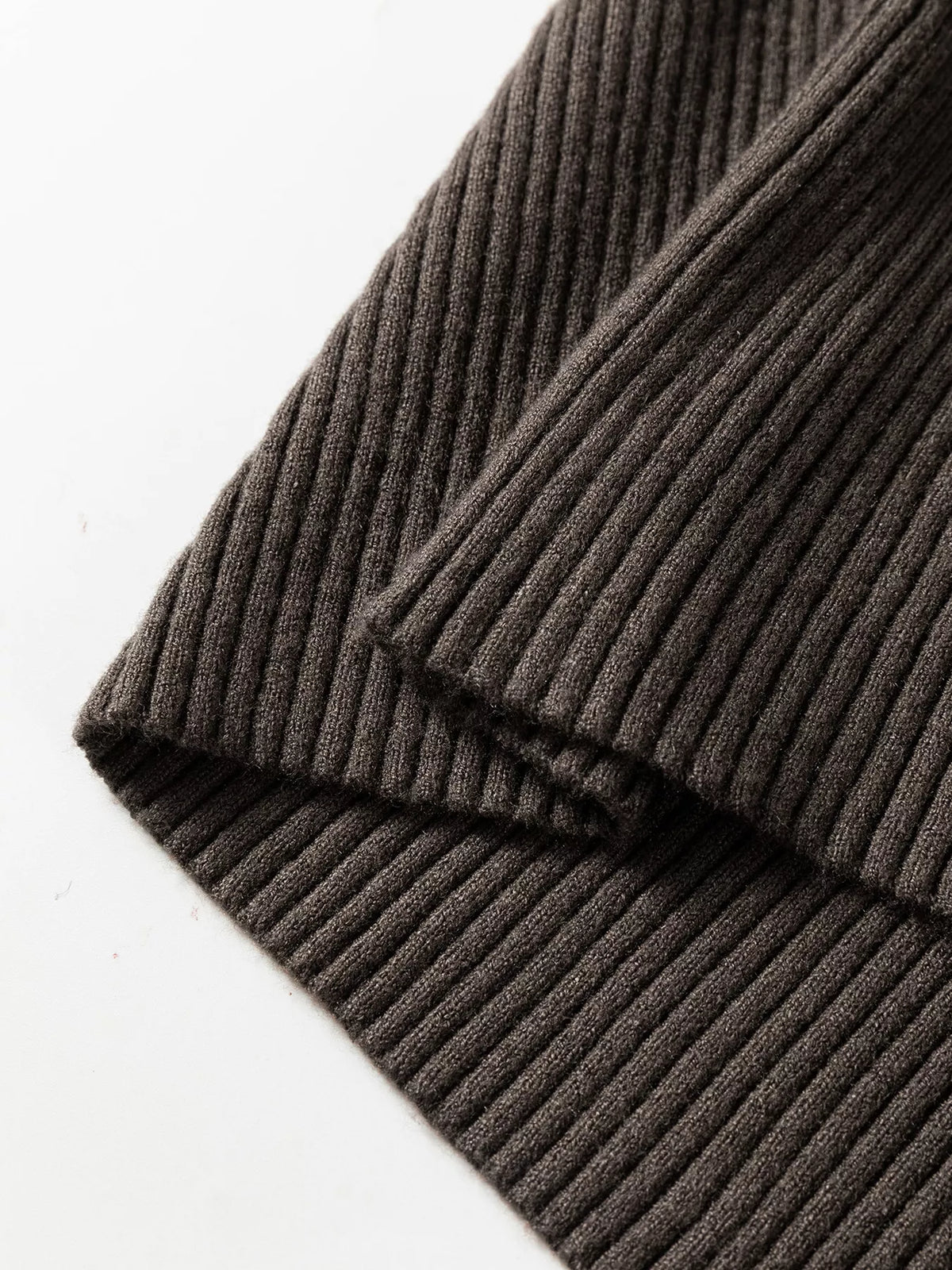 Ribbed Knit High Neck Sleeveless Waist Slim Fit Sweater Vest