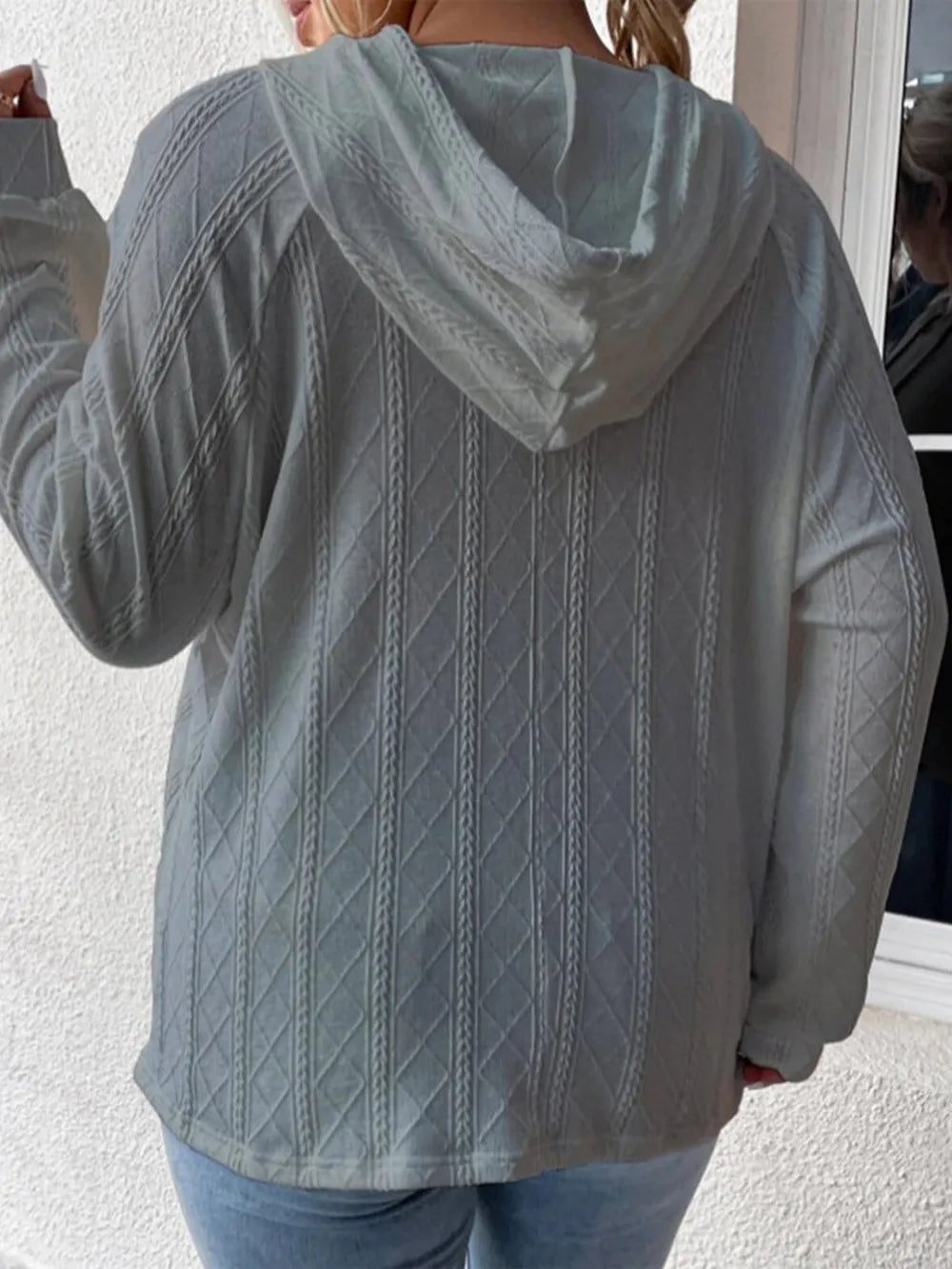 Full Size Drawstring Long Sleeve Hoodie - Lilixa.store