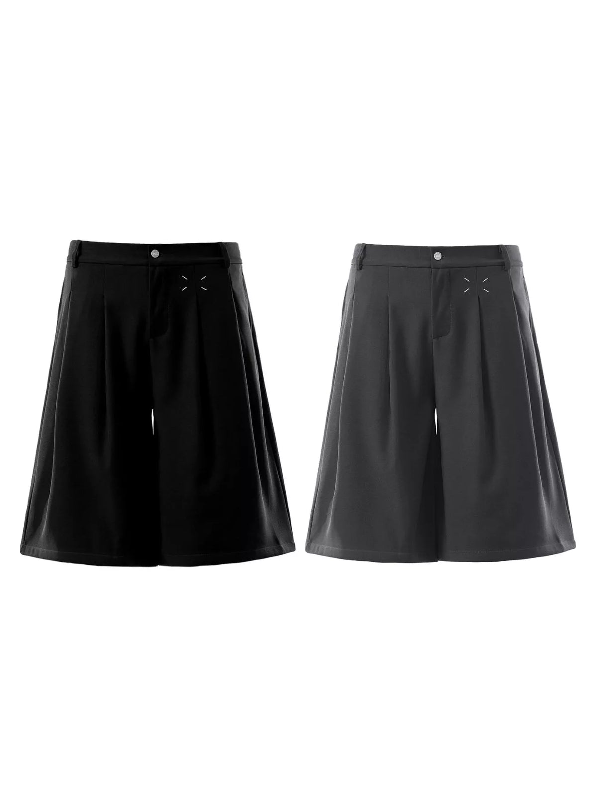Men's Pleated Loose Fit Capris