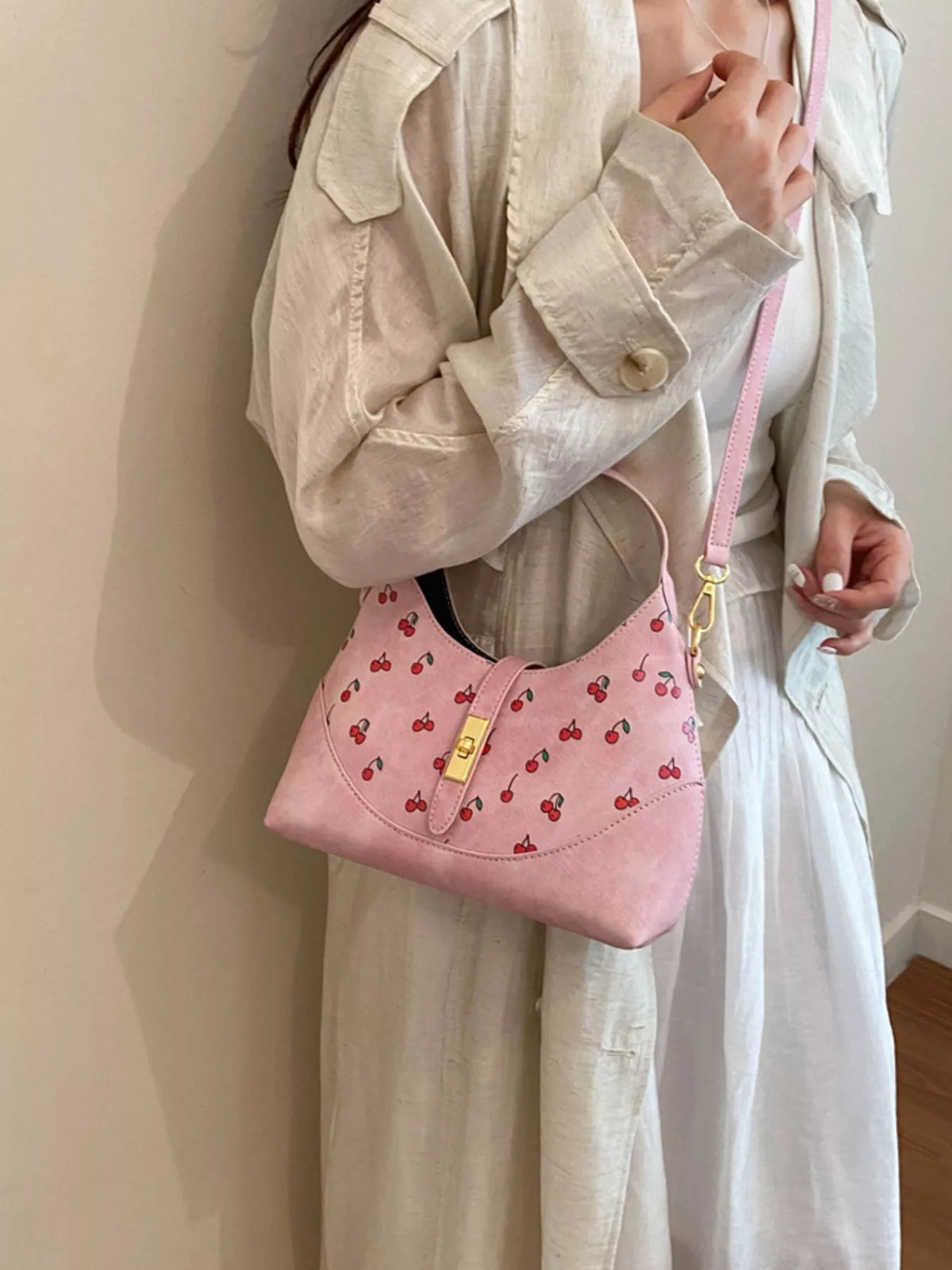 Cherry Print Crossbody Bag - Lilixa.store