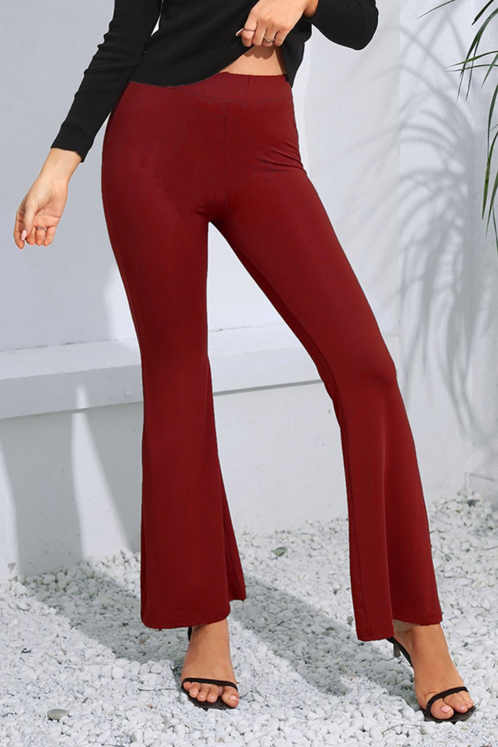 High Waist Long Flare Pants - Lilixa.store