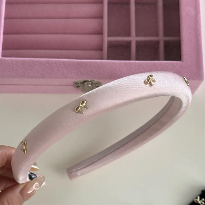 Alloy Bow Trim Headband - Lilixa.store