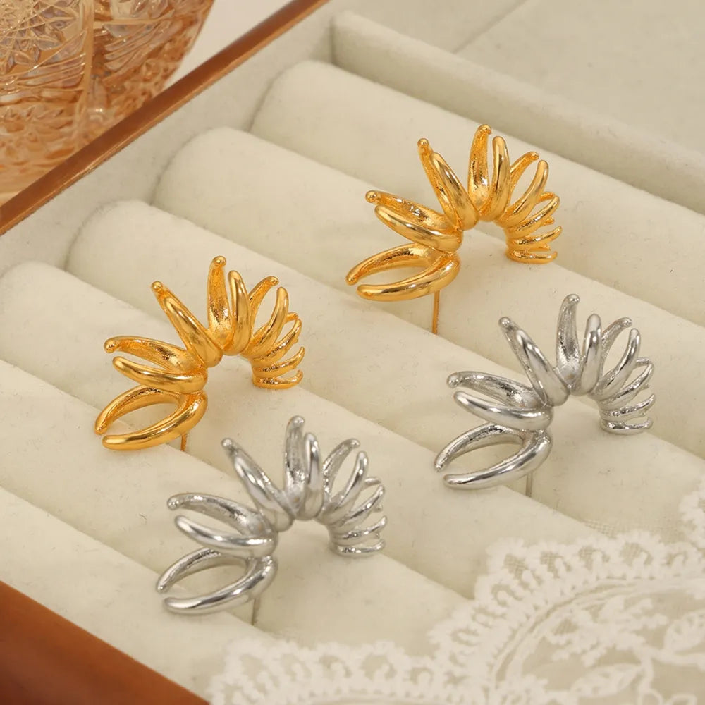 Titanium Steel Irregular Shape Earrings - Lilixa.store