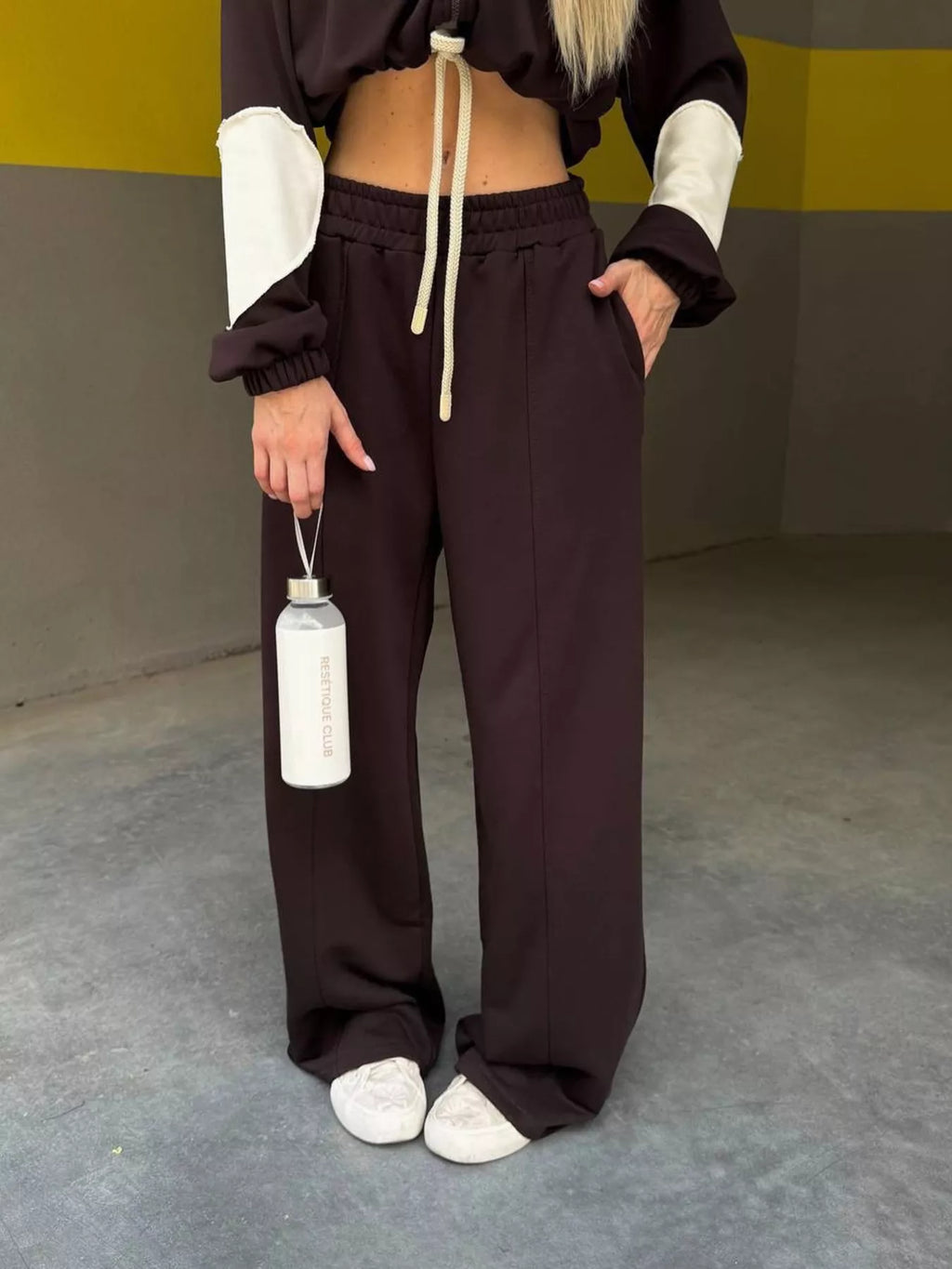Zip Up Hoodie and Wide-Leg Pants Set - Lilixa.store