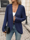 Open Front Long Sleeve Cardigan - Lilixa.store