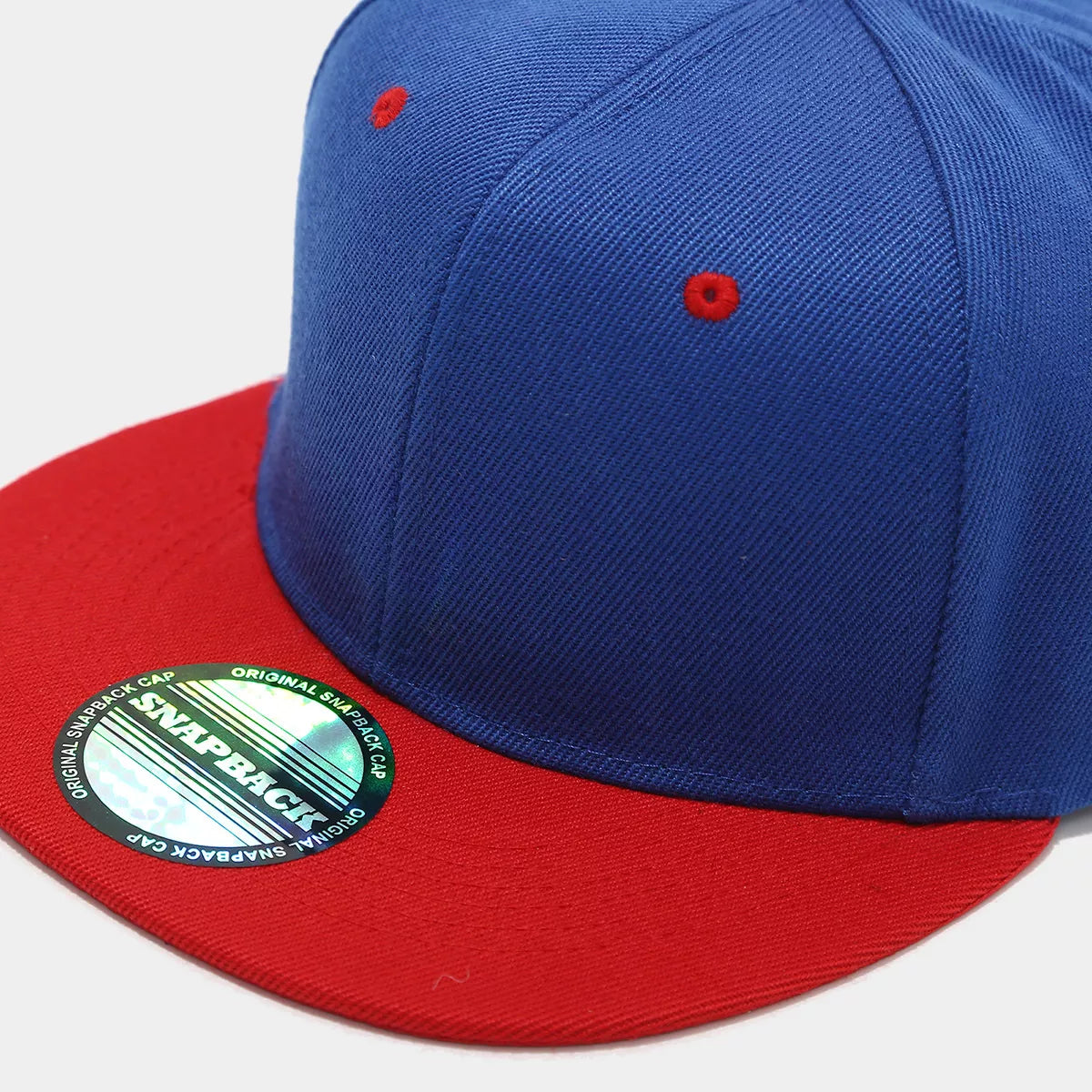 Color Block Flat Brim Baseball Cap - Lilixa.store