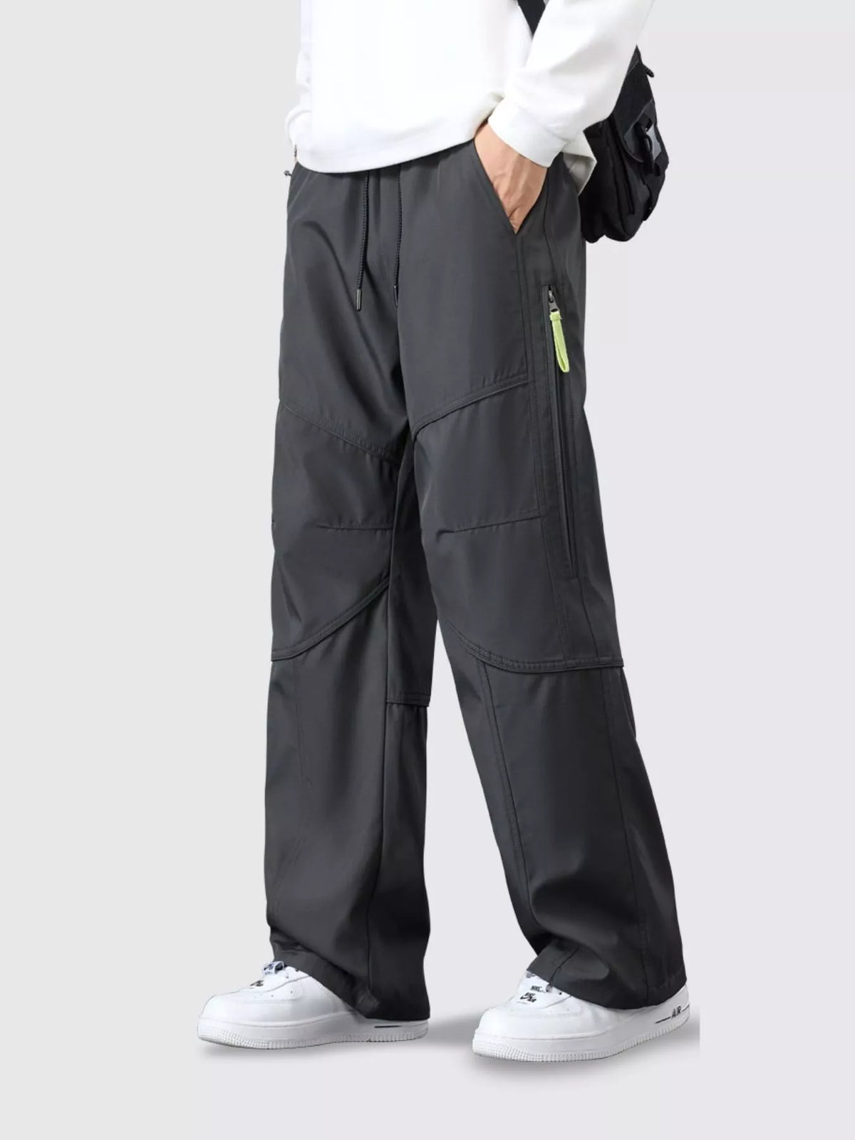 Men's Plus Size Casual Loose Fit Cargo Pants, view 7