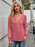 V-Neck Long Sleeve T-Shirt - Lilixa.store