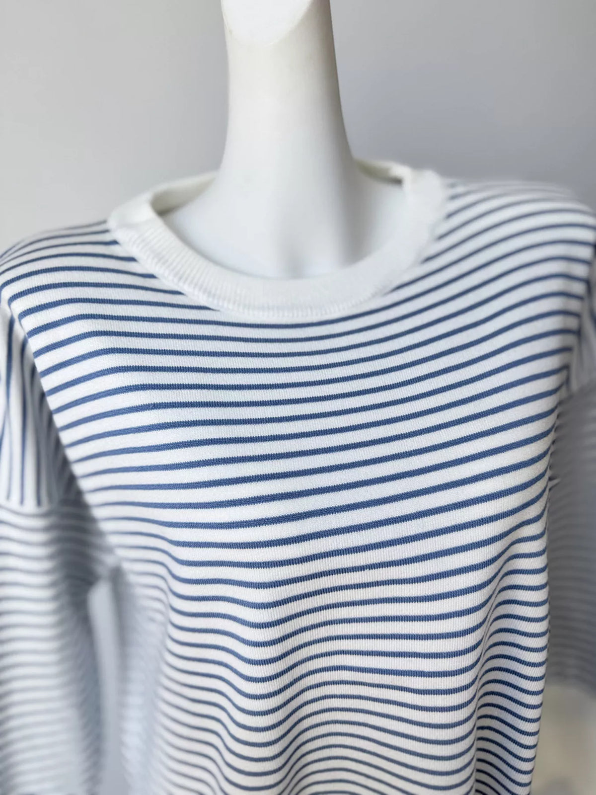 Striped Round Neck Knit Top, view 15