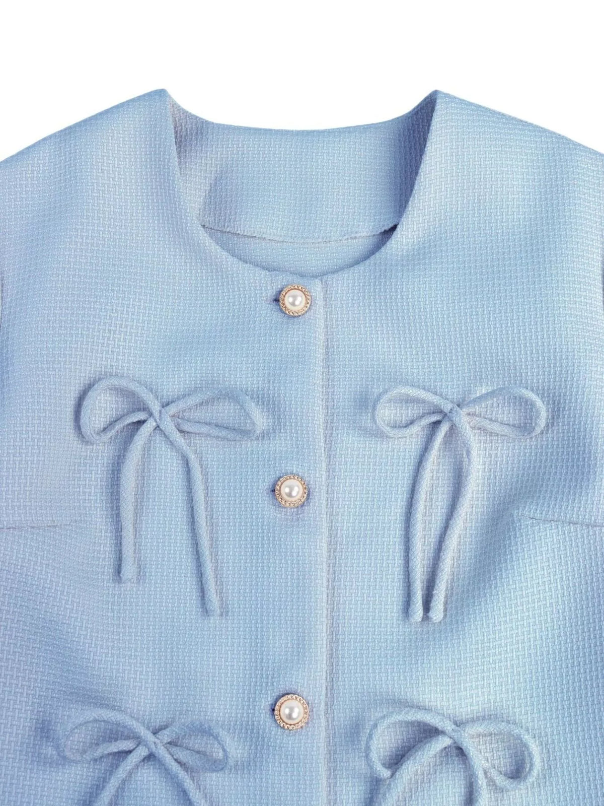 Bow Detail Cropped Outerwear, view 18