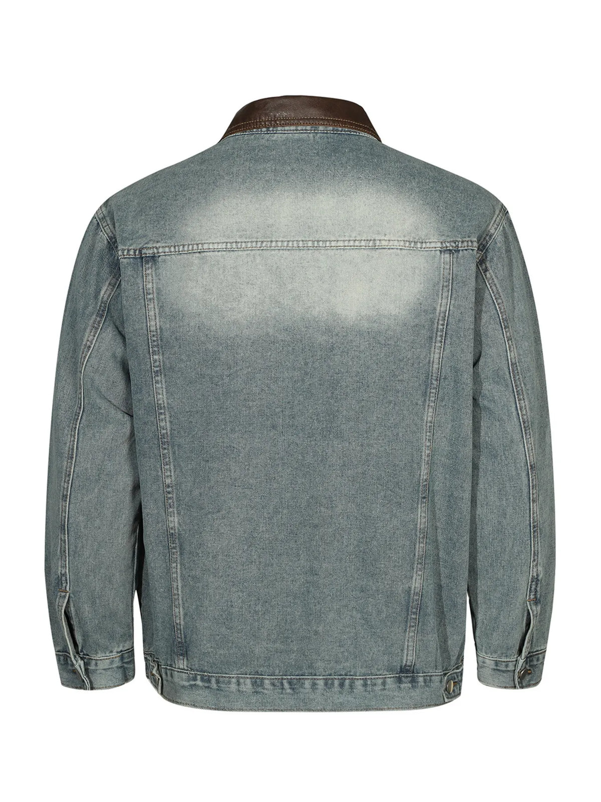 Men's Button Up Long Sleeve Denim Jacket - Lilixa.store
