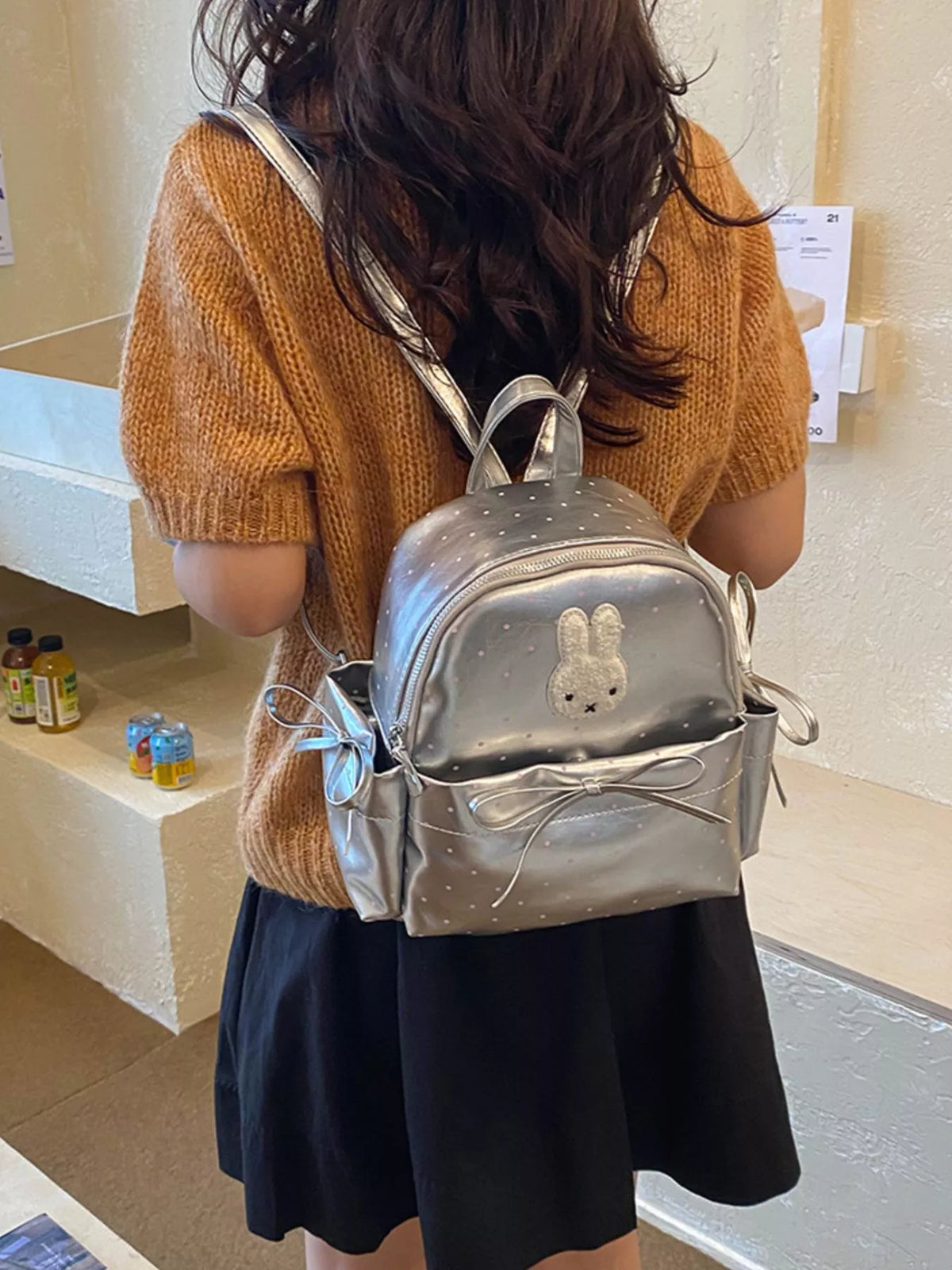 Bunny Polka Dot Backpack Bag - Lilixa.store