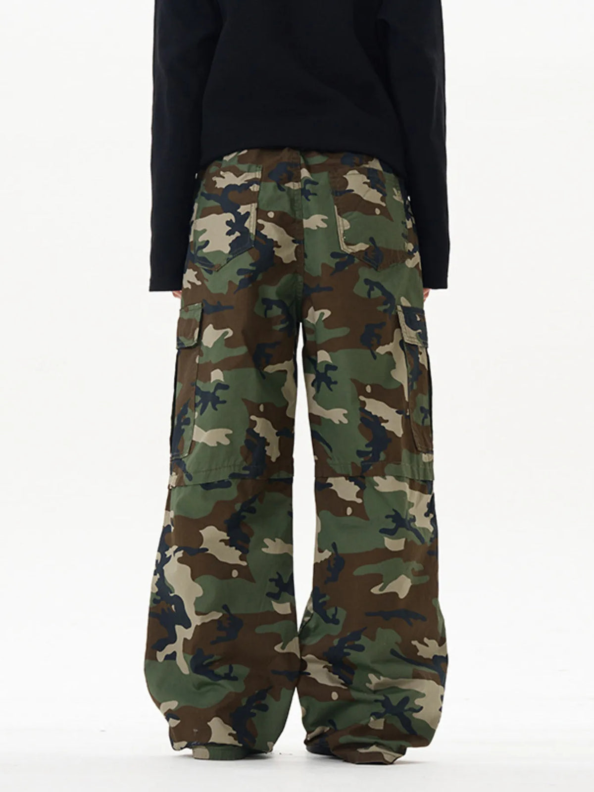 Men's Loose Fit Camouflage Cargo Pants, view 5