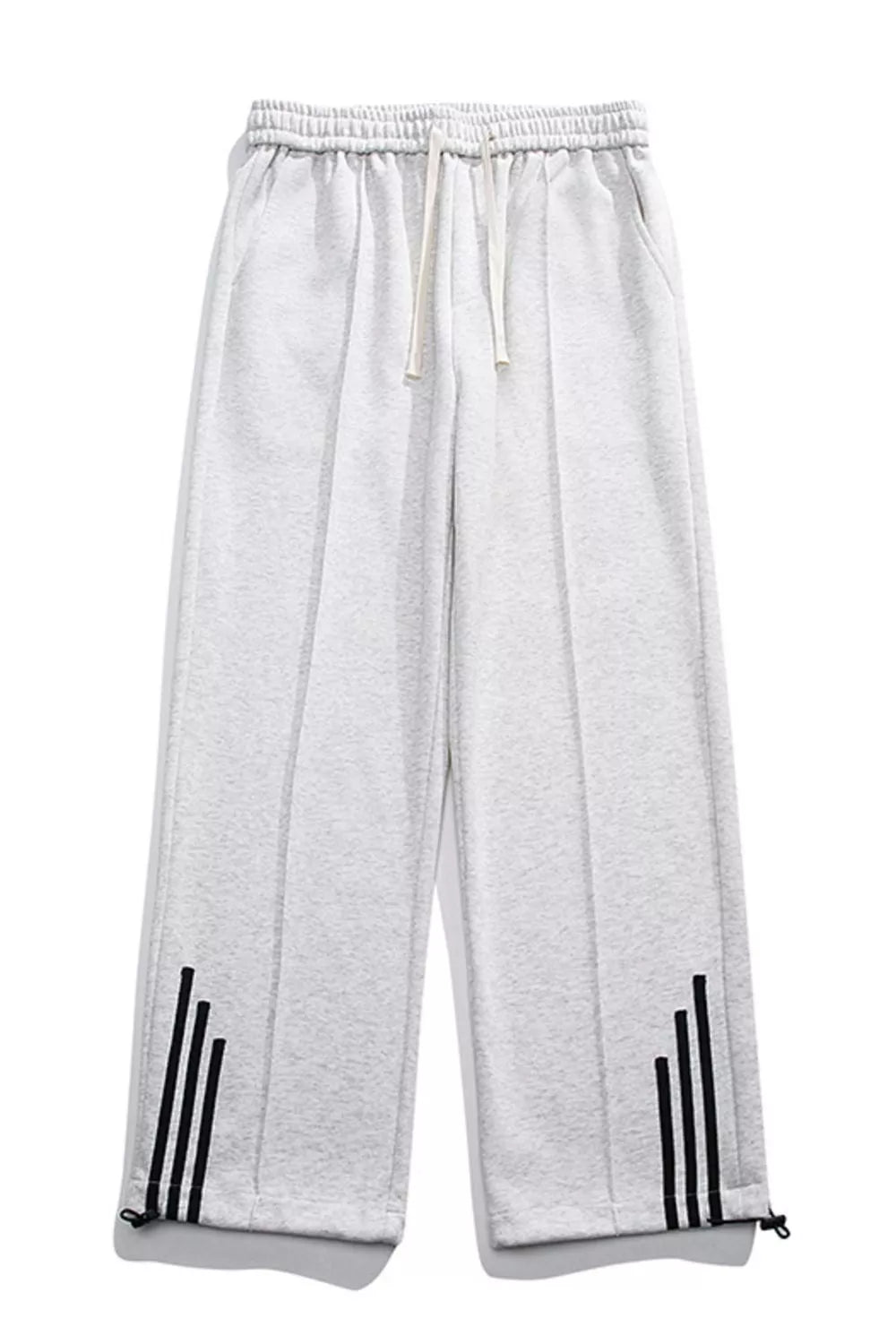 Men's Plus Size Casual Loose Fit Sweatpants with Striped Detail, view 2