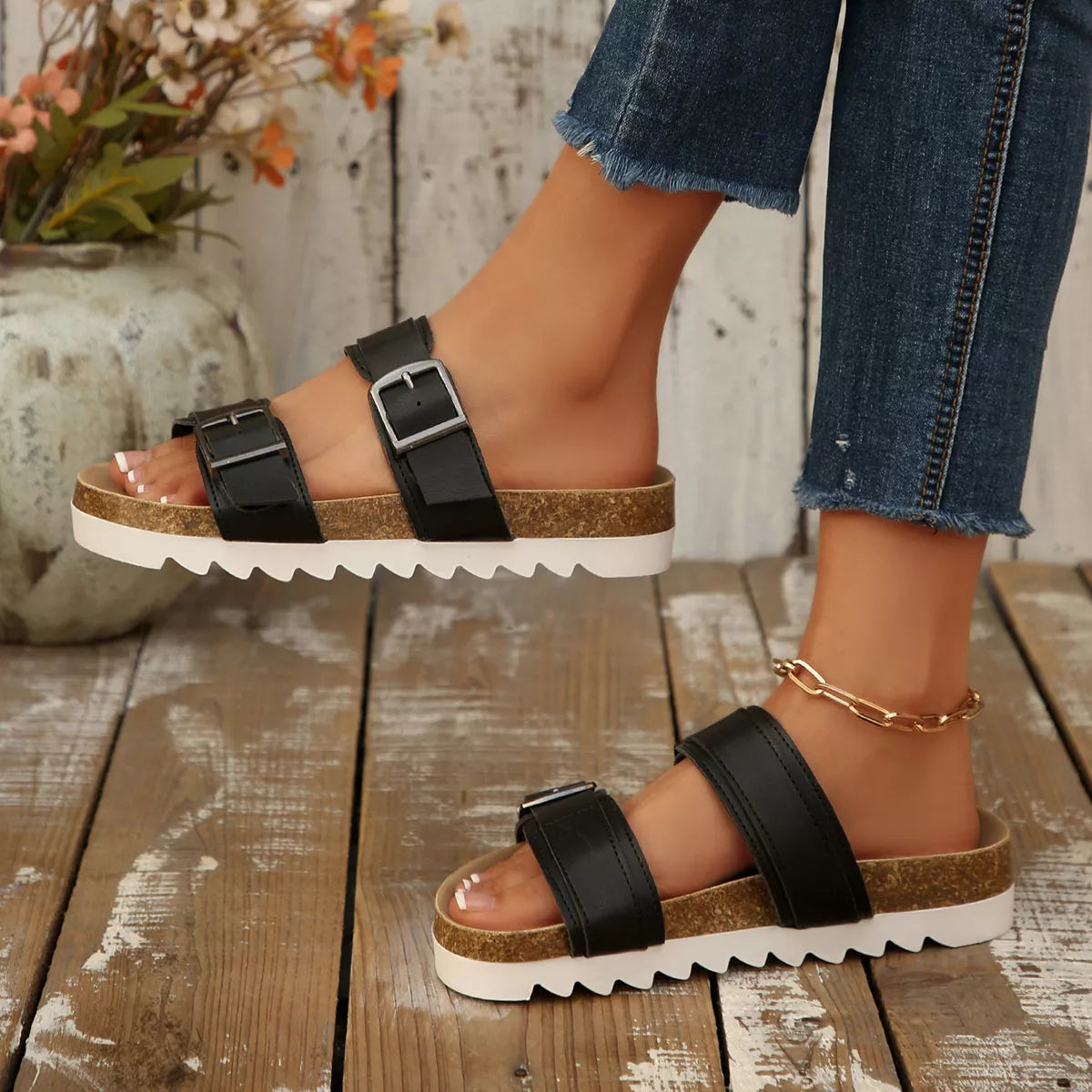 Open Toe Flats Sandals - Lilixa.store