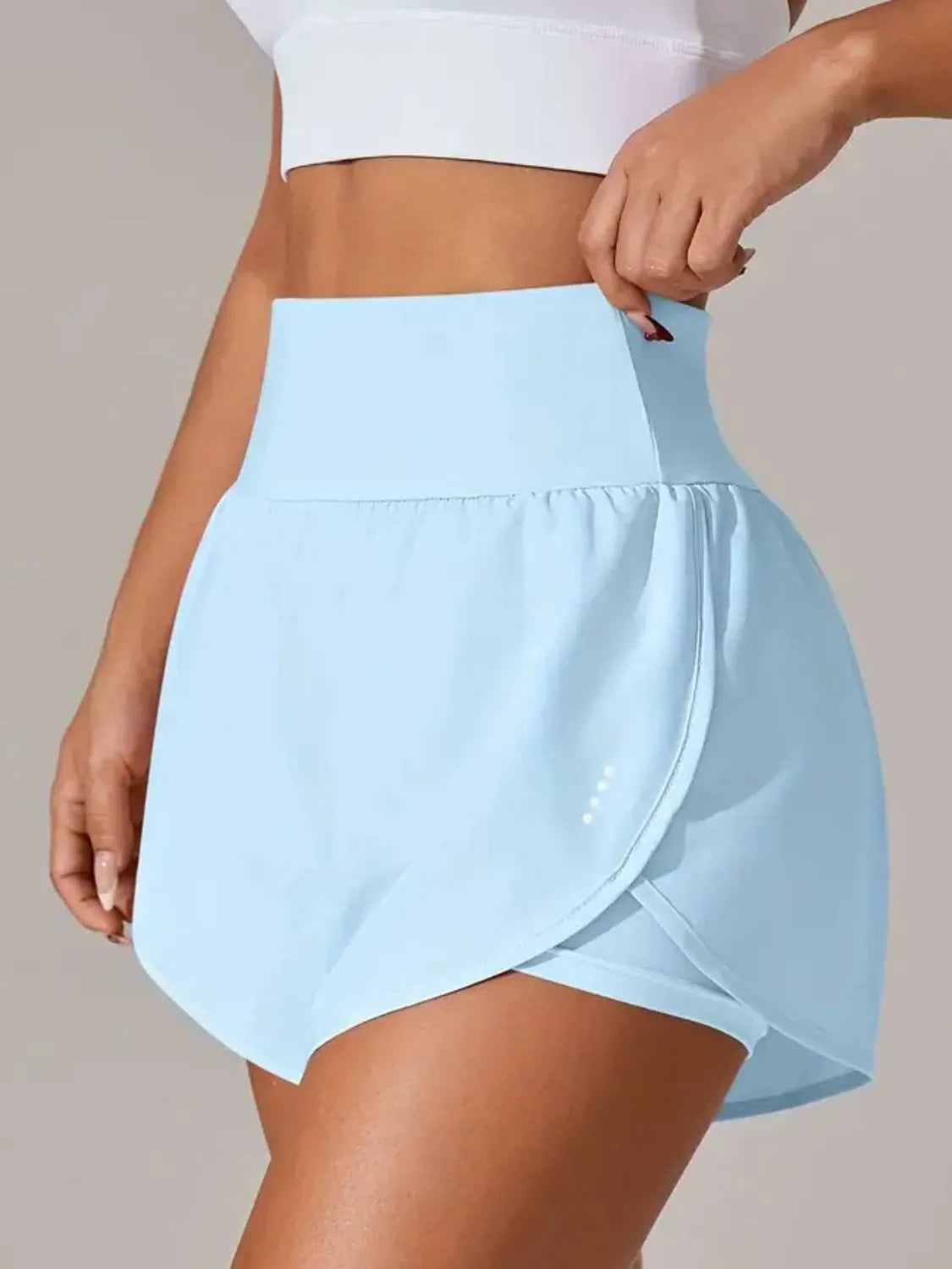 Pocketed High Waist Active Shorts - Lilixa.store