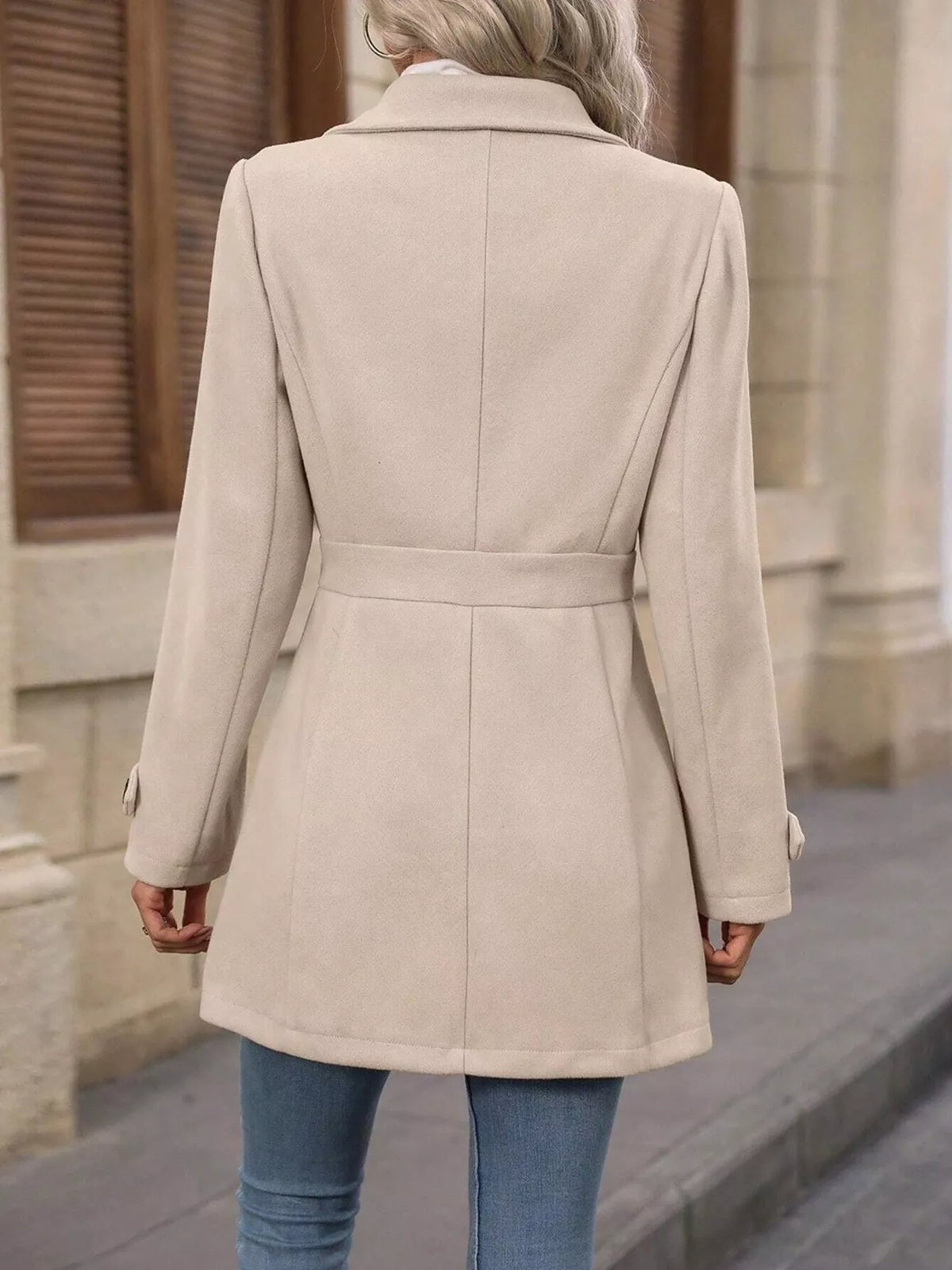 Single-Breasted Long Sleeve Coat - Lilixa.store