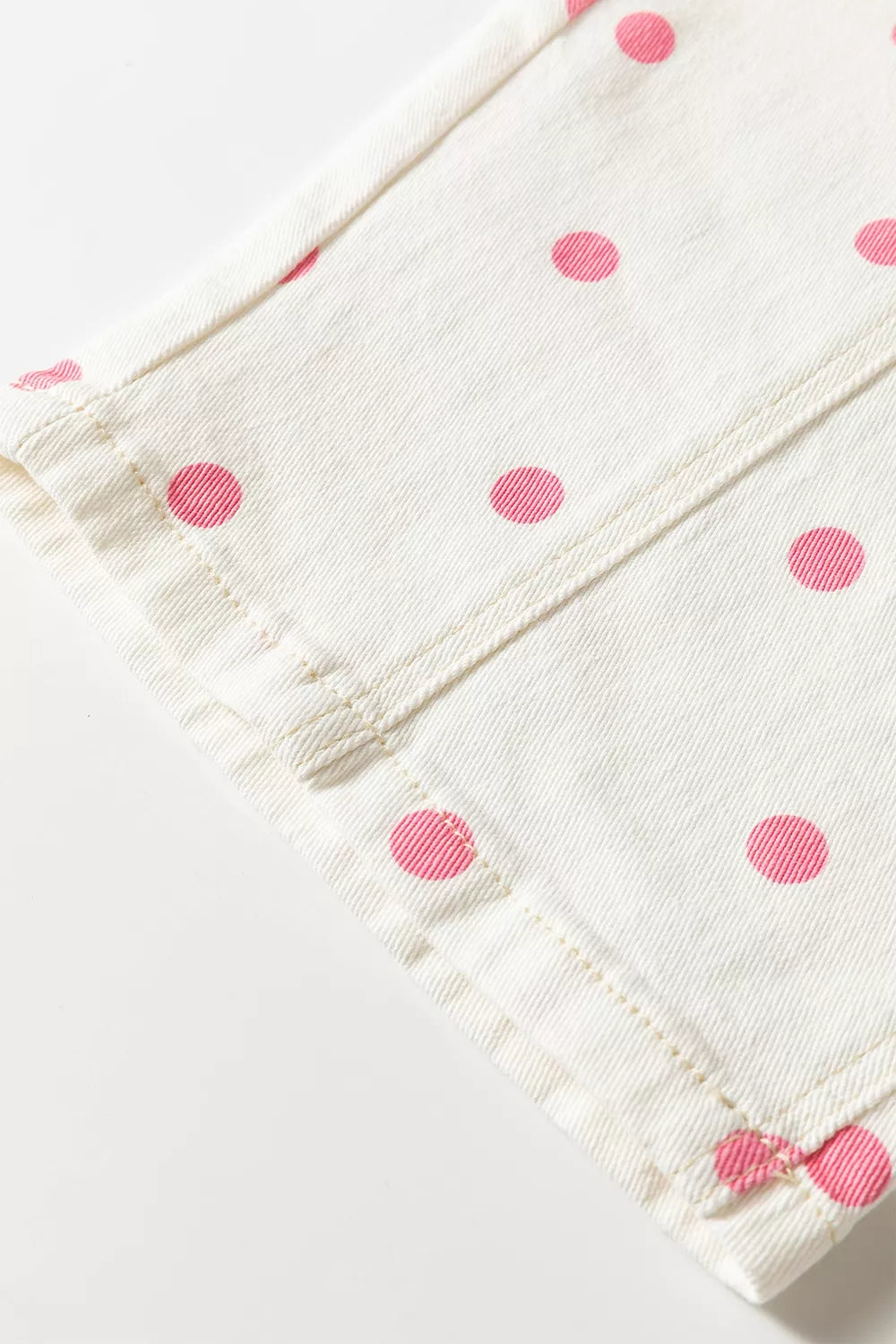 Polka Dot Wide-Leg Jeans - Lilixa.store