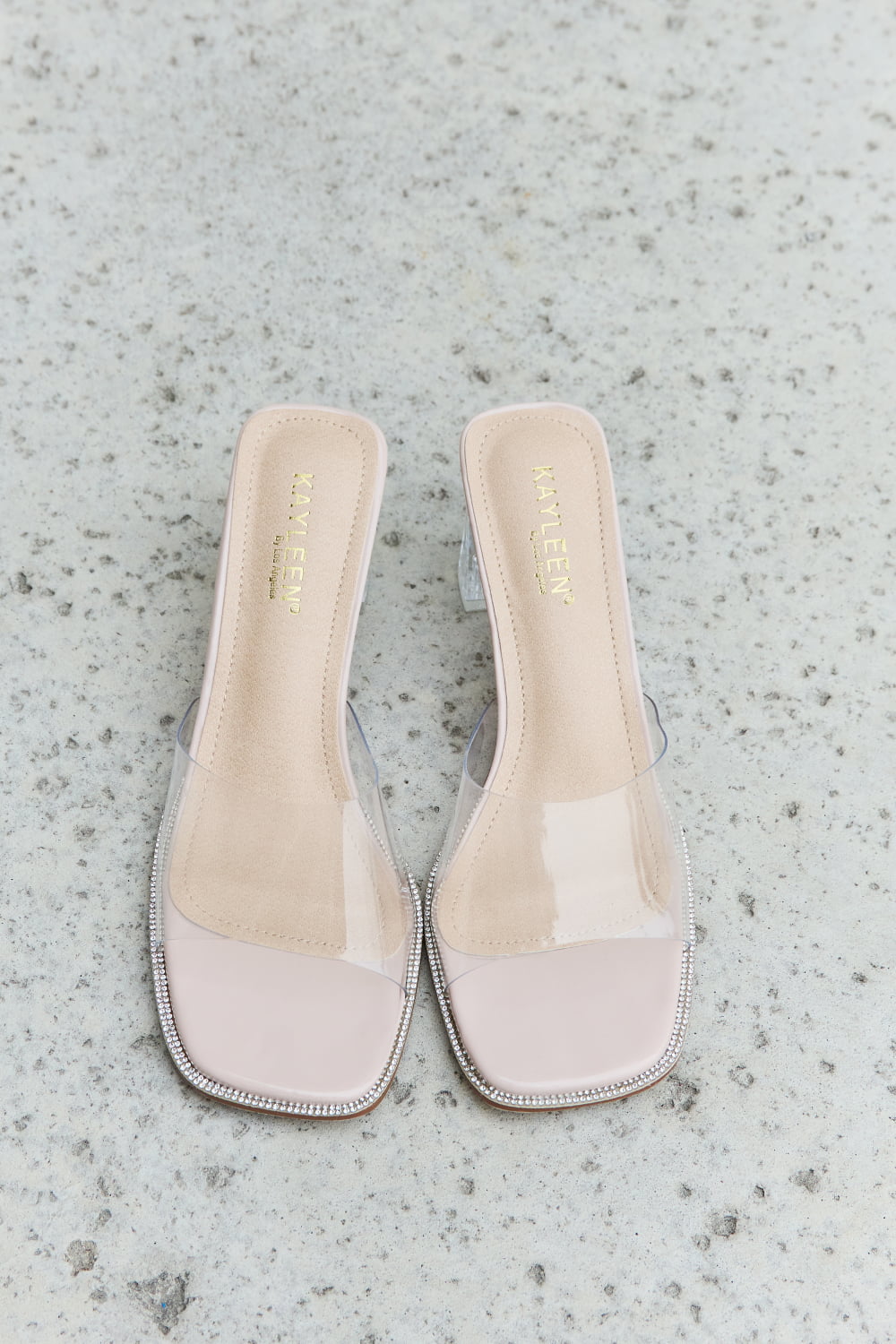 DDK Make Myself Clear Mule Block Heels - Lilixa.store