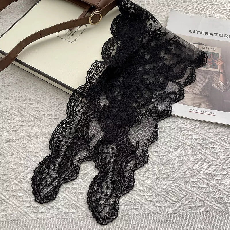Elegant Lace Sheer Scarf - Lilixa.store