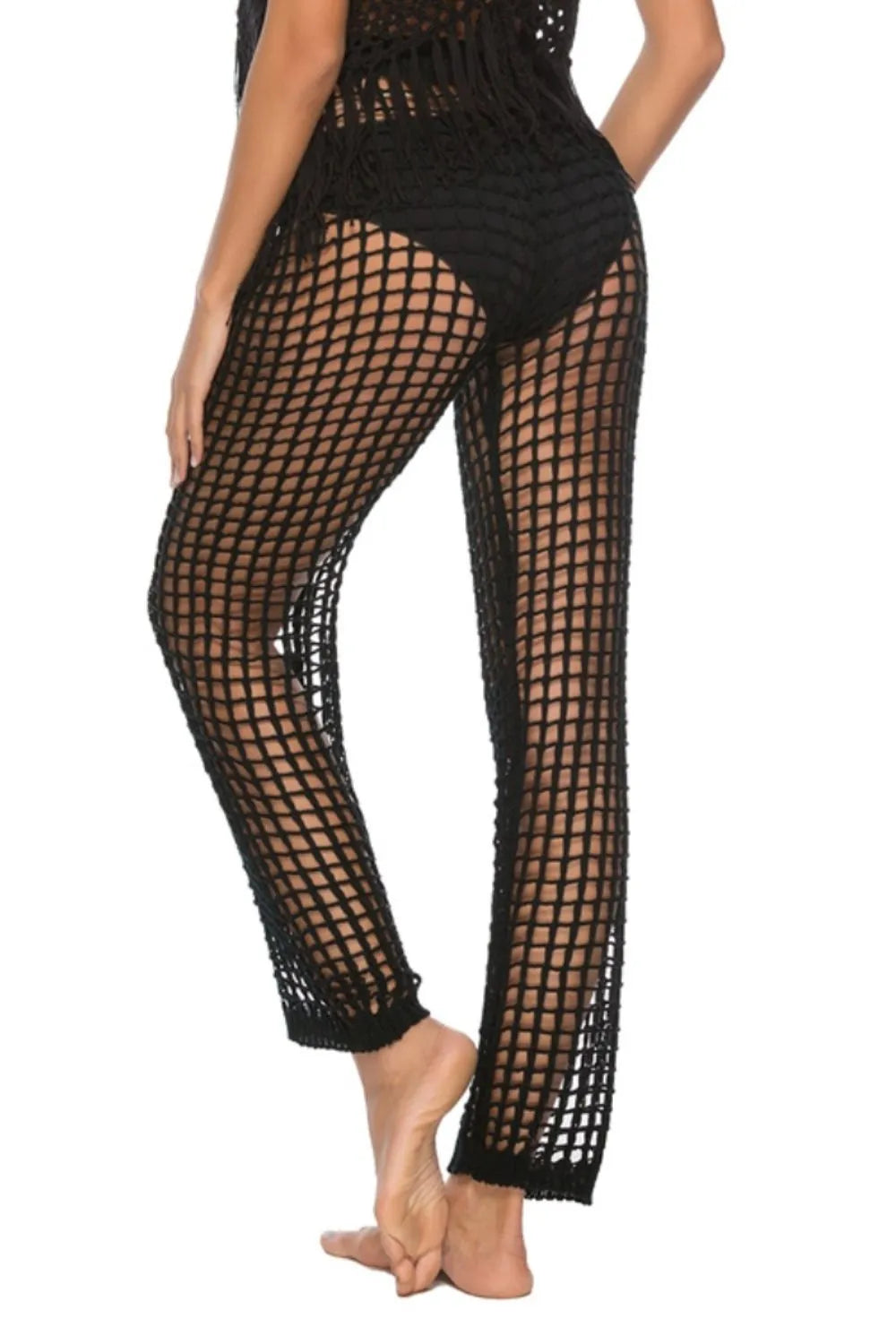 Cutout High Waist Swim Pants - Lilixa.store
