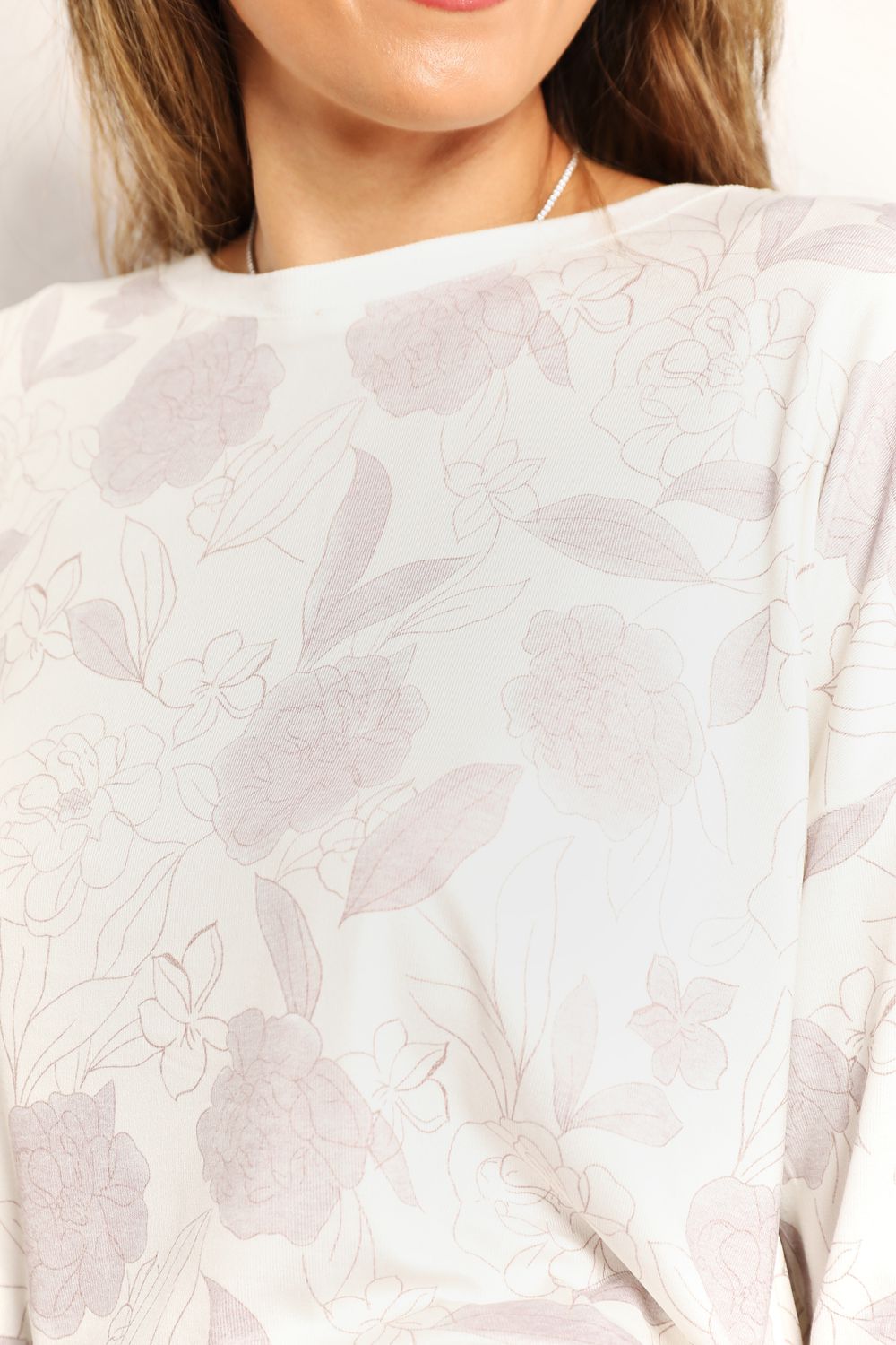 Double Take Floral Long Sleeve Top and Shorts Loungewear Set - Lilixa.store