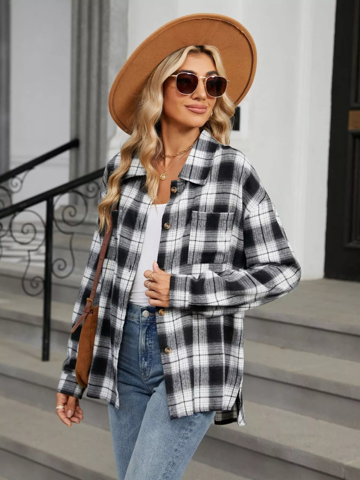Plaid Button Up Shirt, view 2